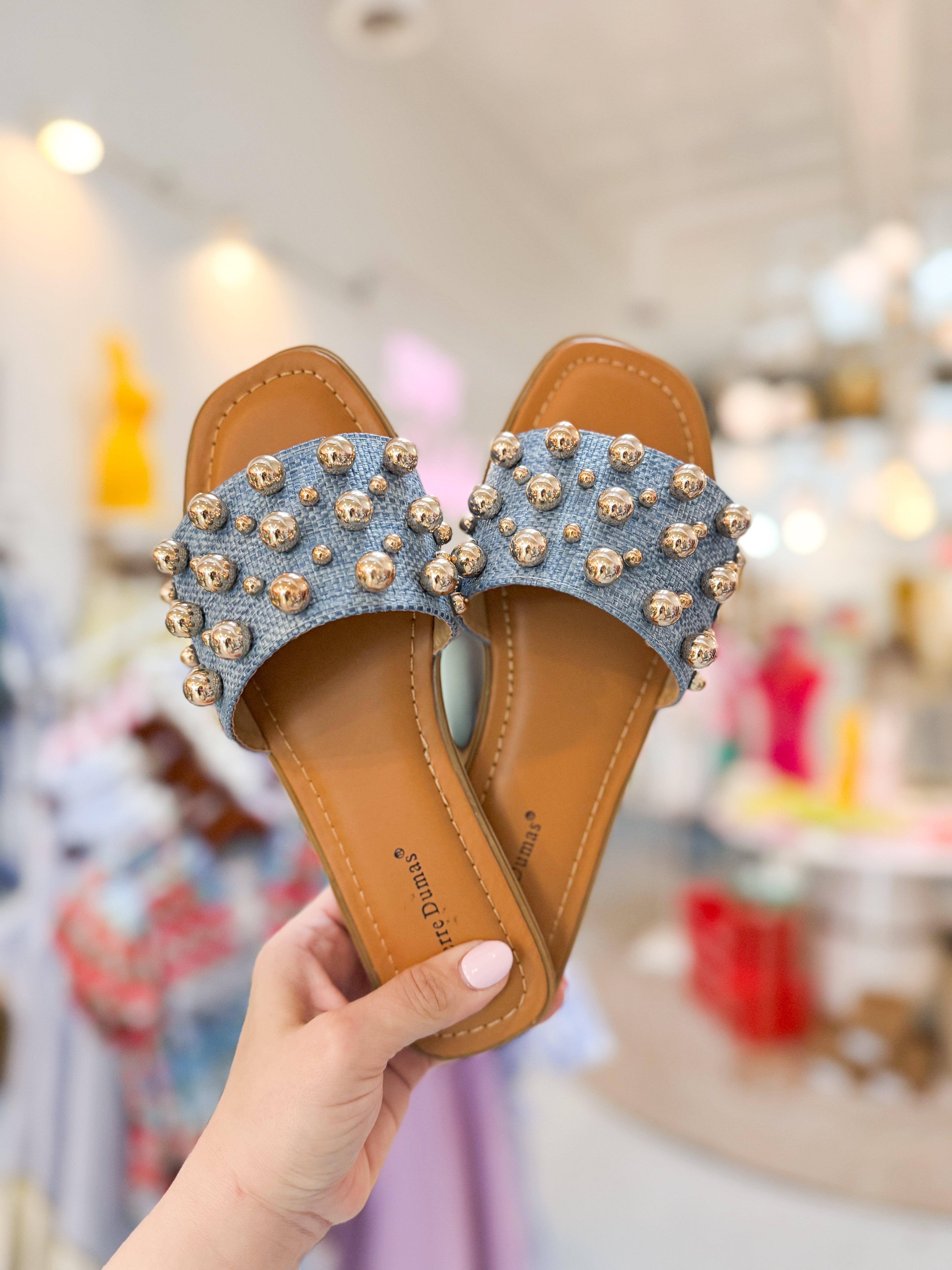Denim Woven Sandal