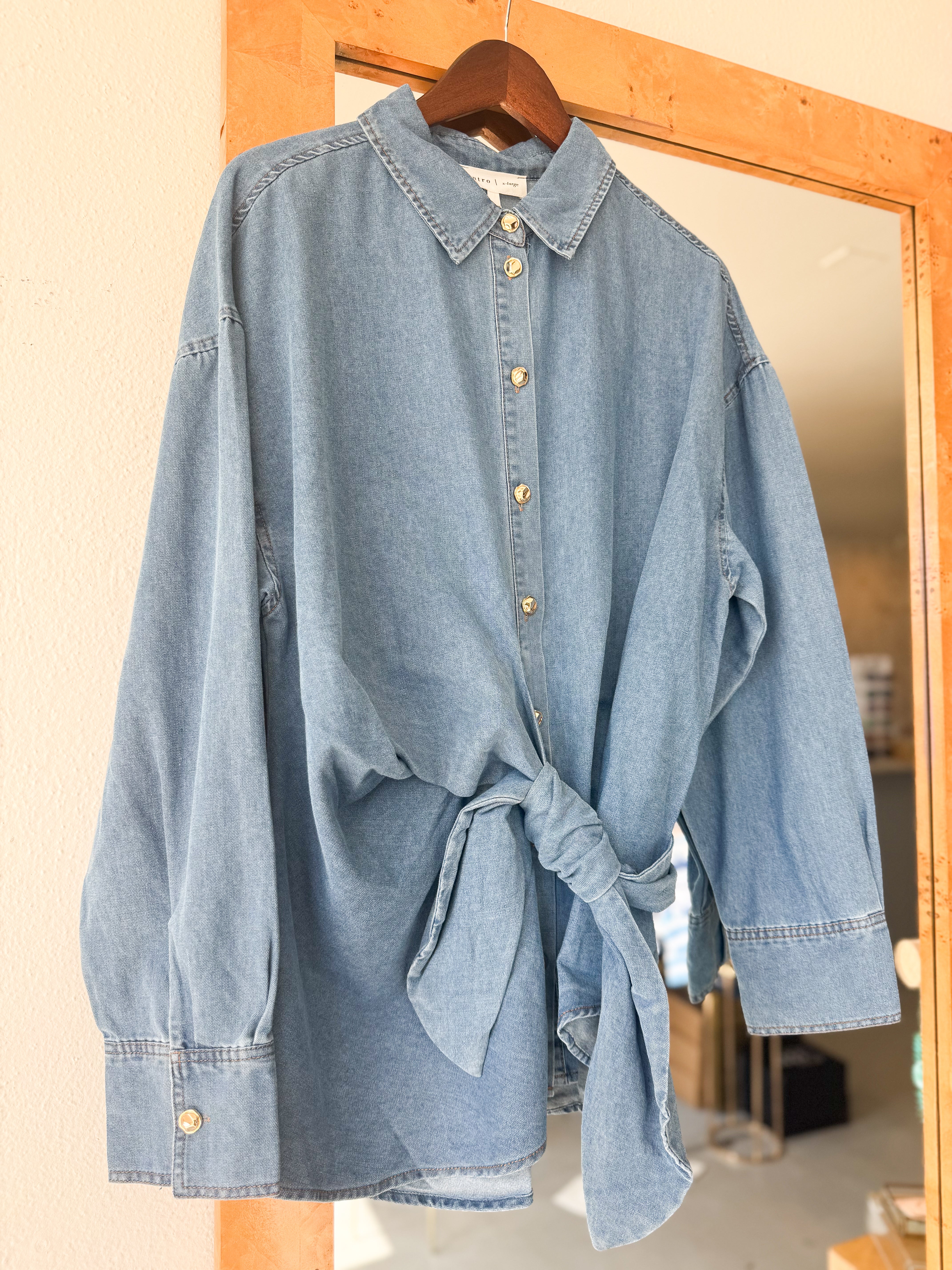 Plus Size Gold Standard Denim Top