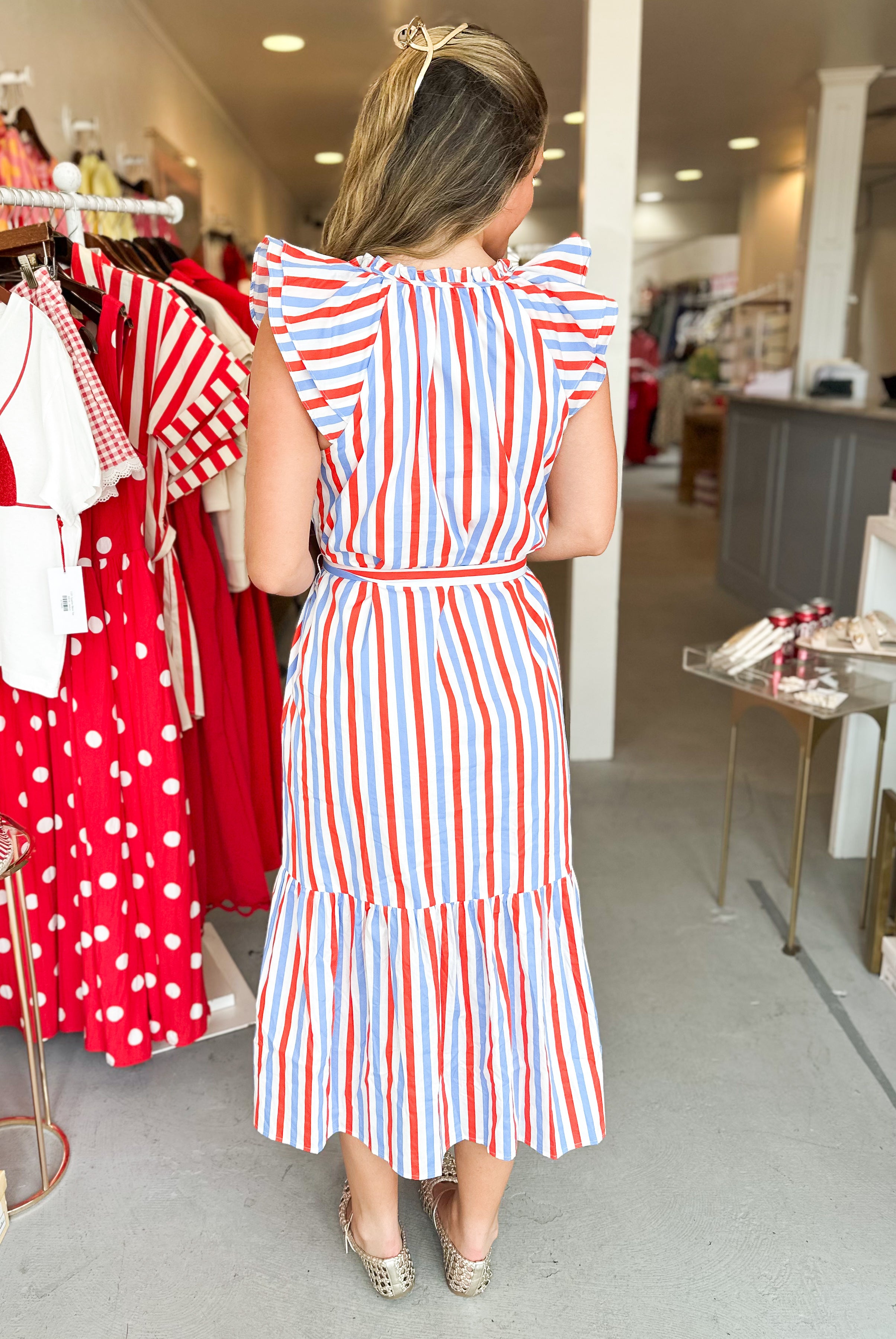 Charlotte Button Midi Dress