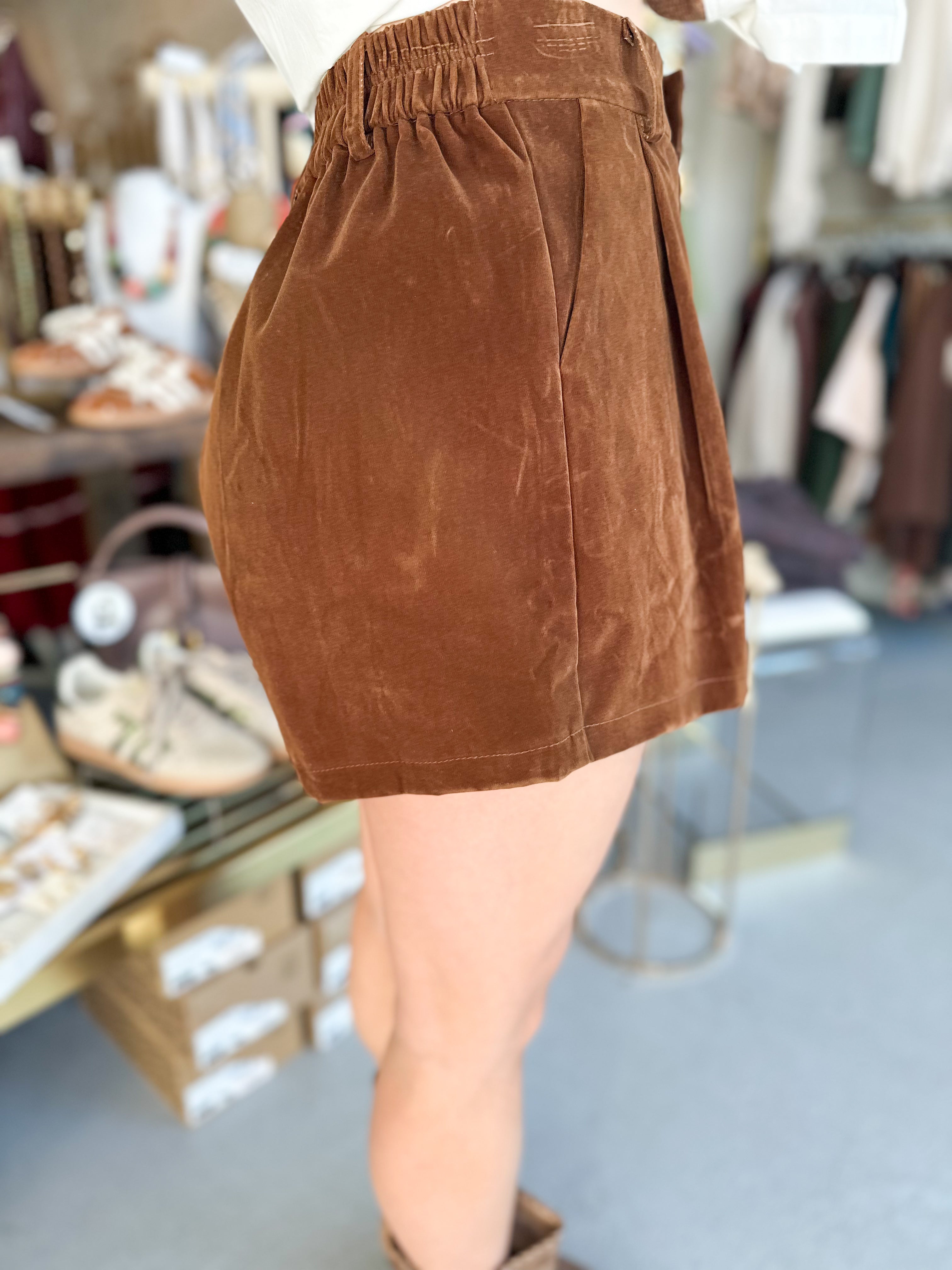 Velvet Stitch Shorts