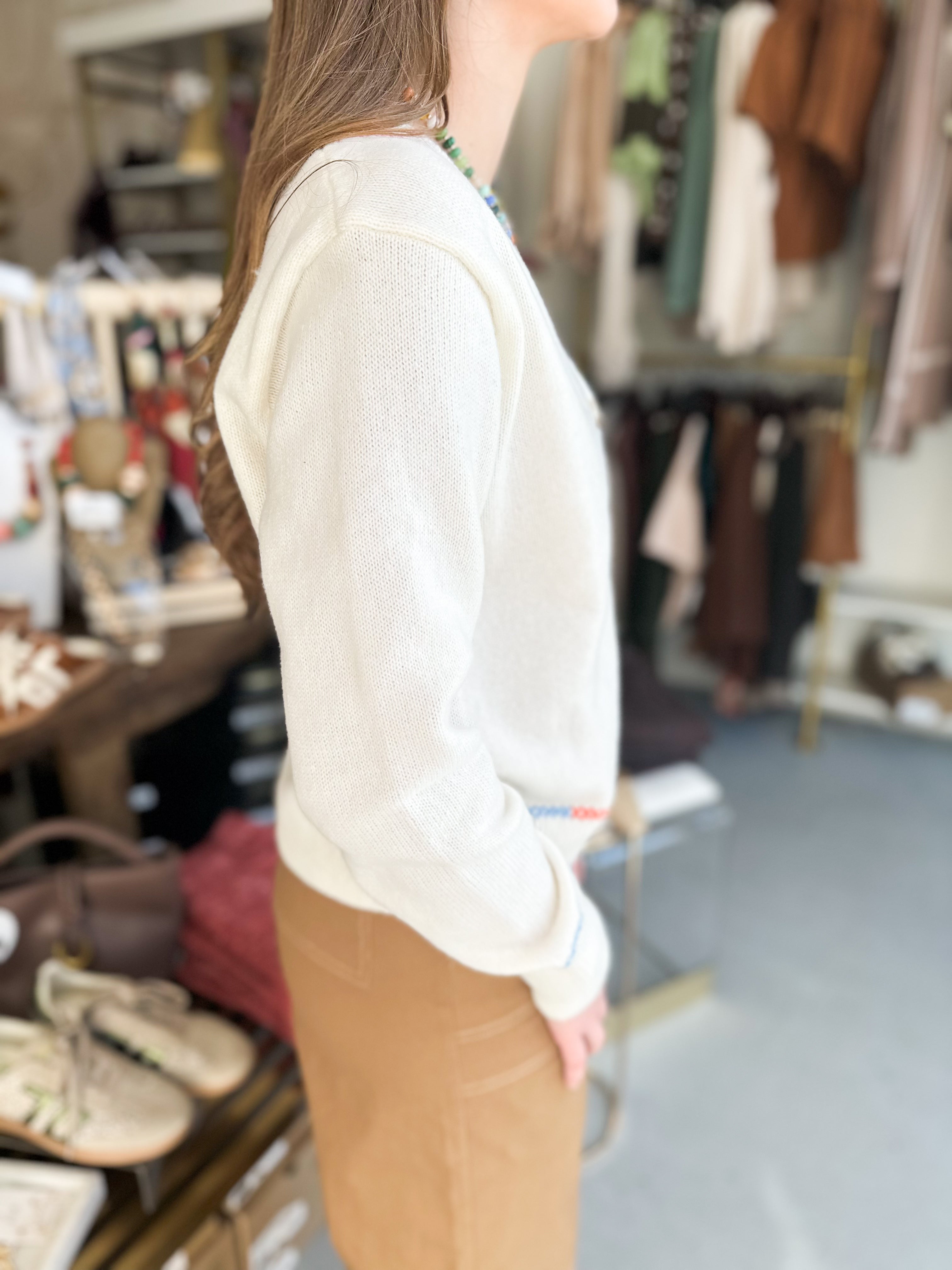 Playful Twist Cardigan