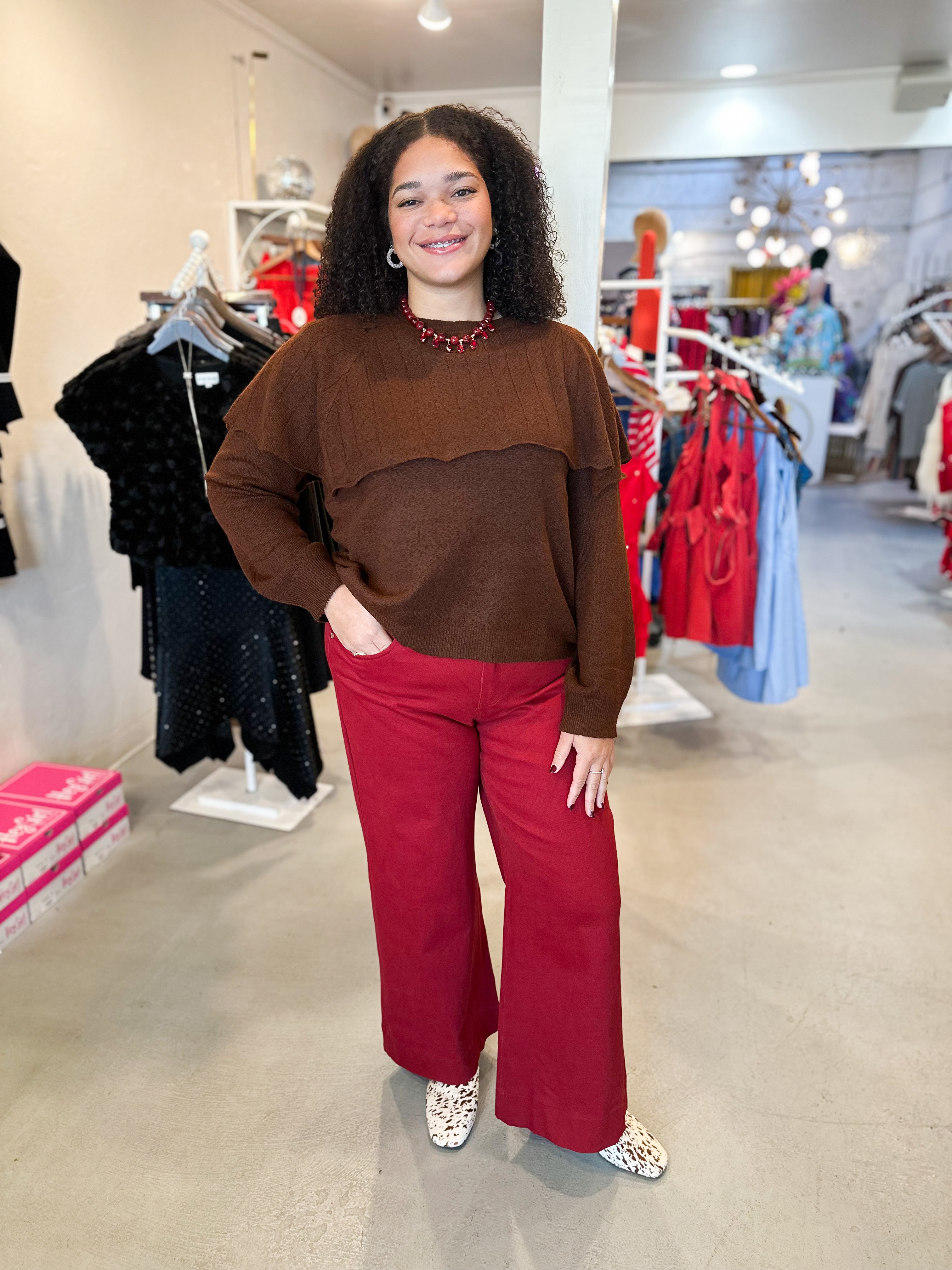 Plus Size Poncho Overlay Sweater