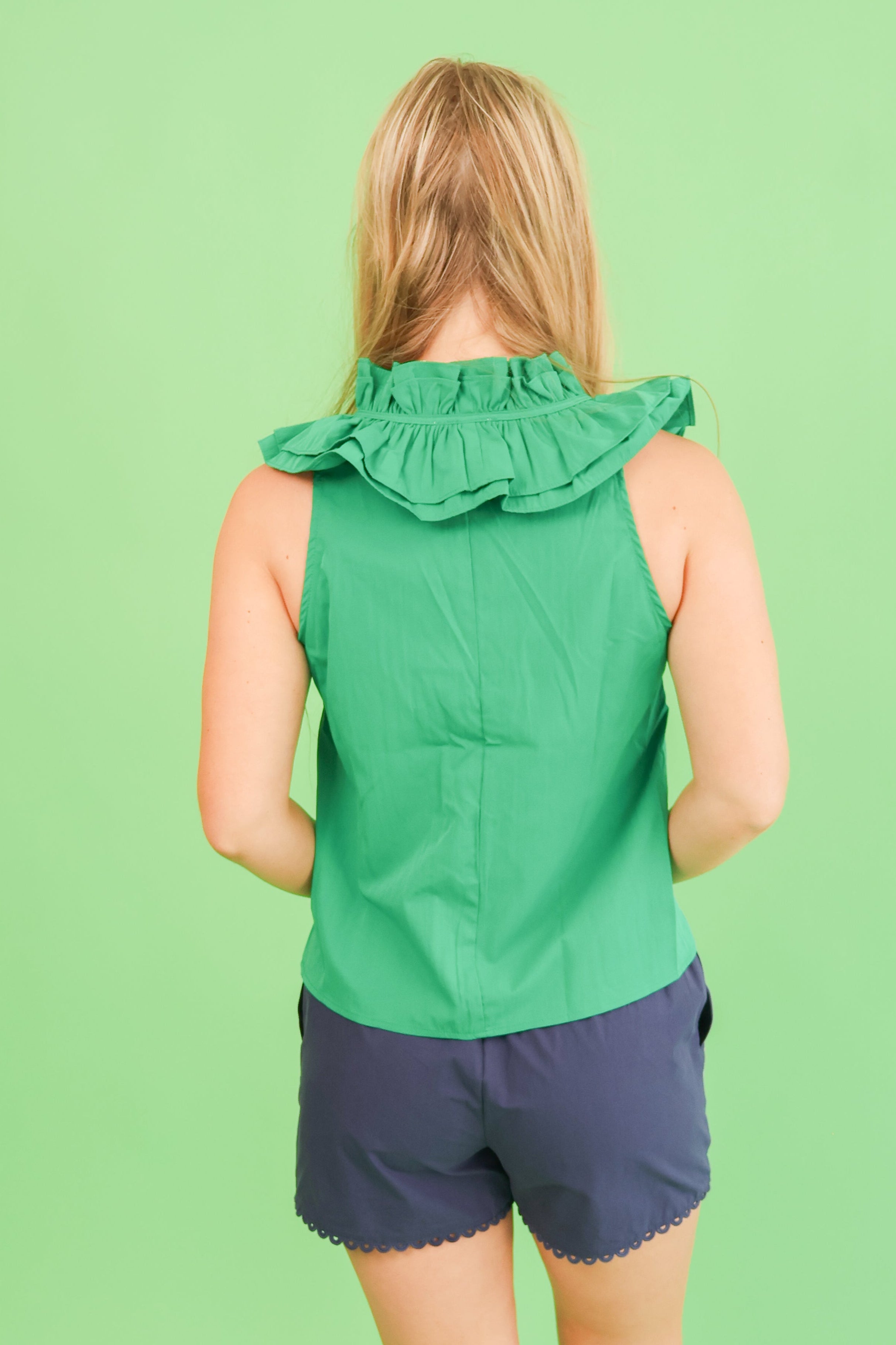 Signature Ruffle Collar Top