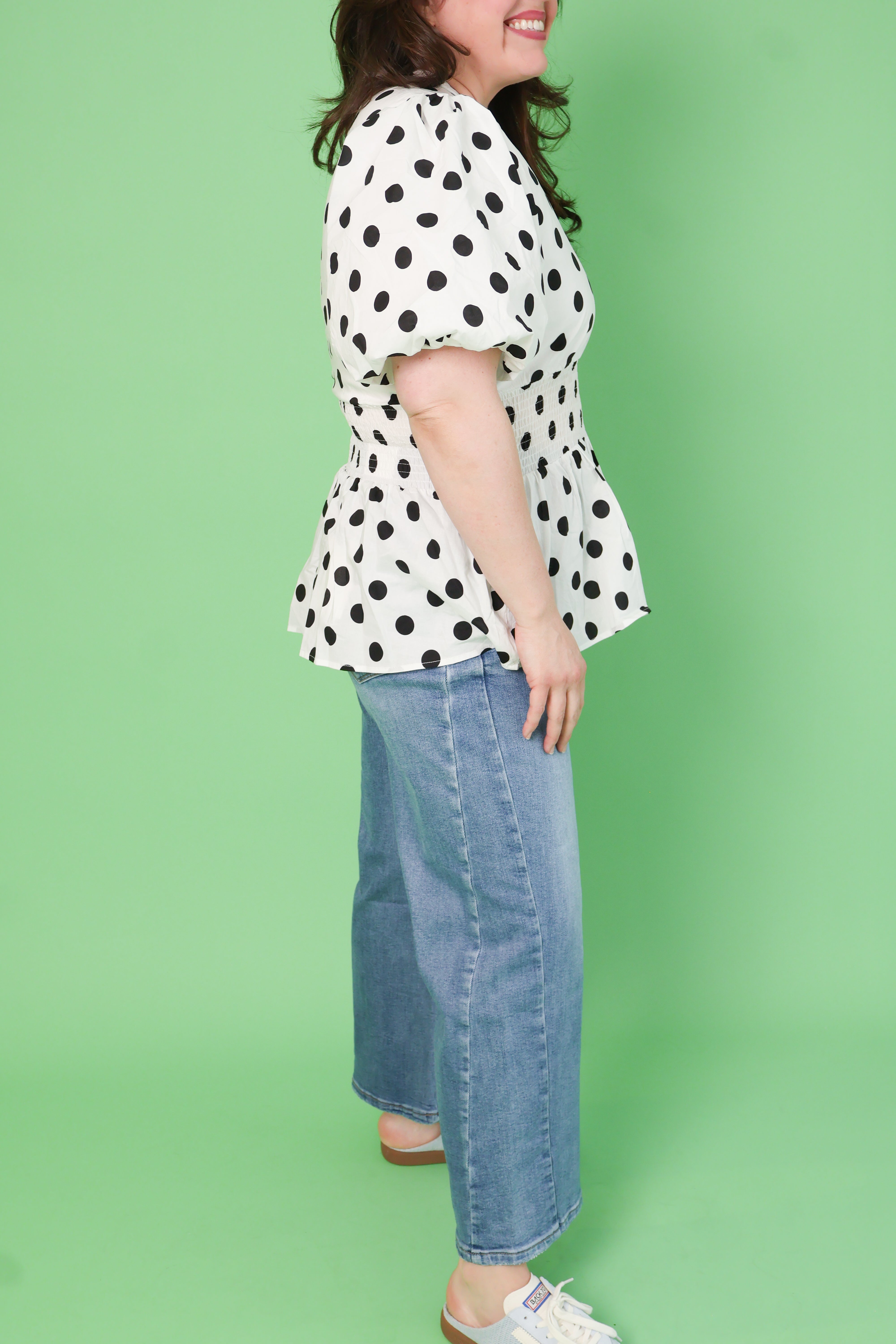 Plus Size Southern Charm Dot Top