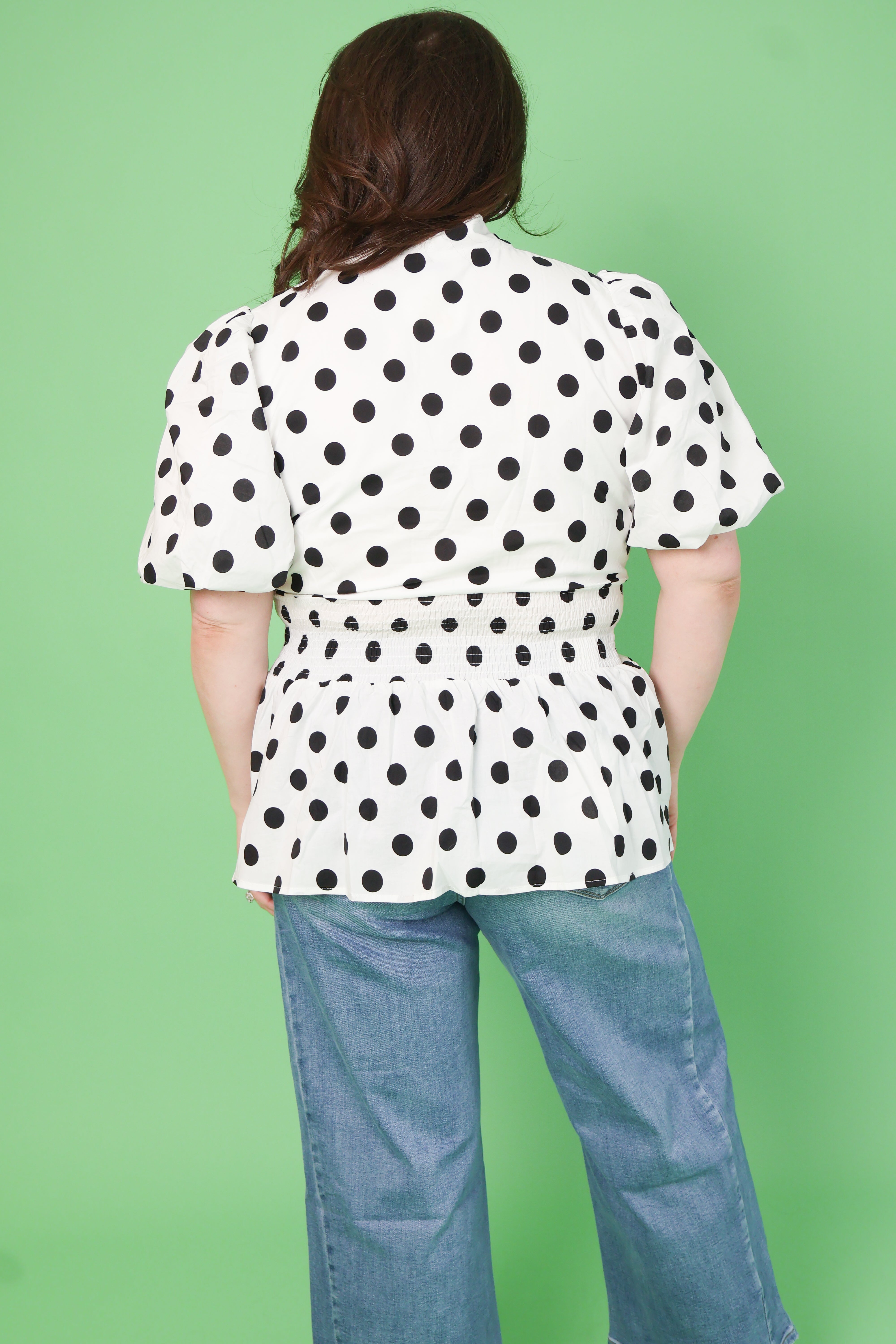Plus Size Southern Charm Dot Top