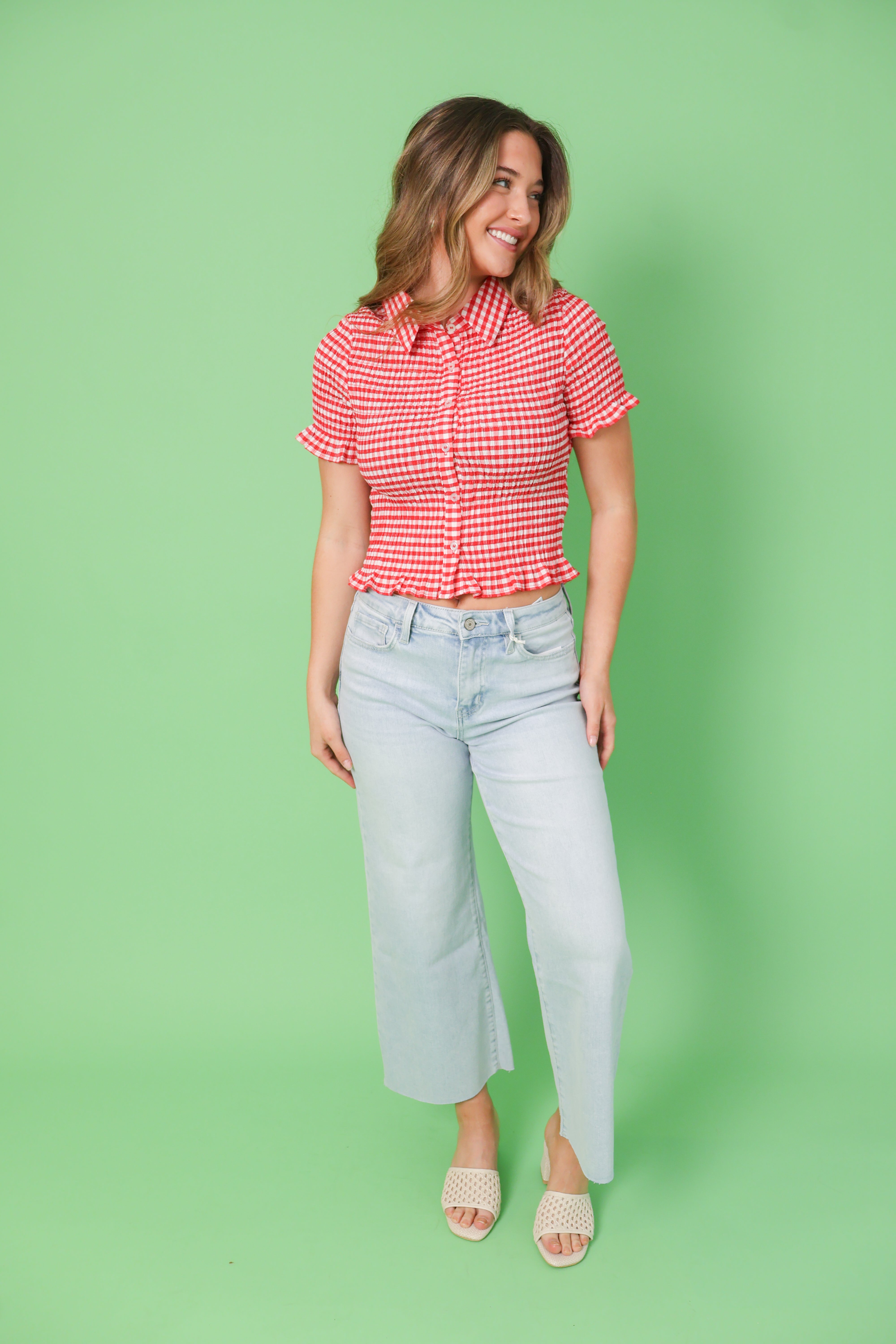 Gingham Girl Top