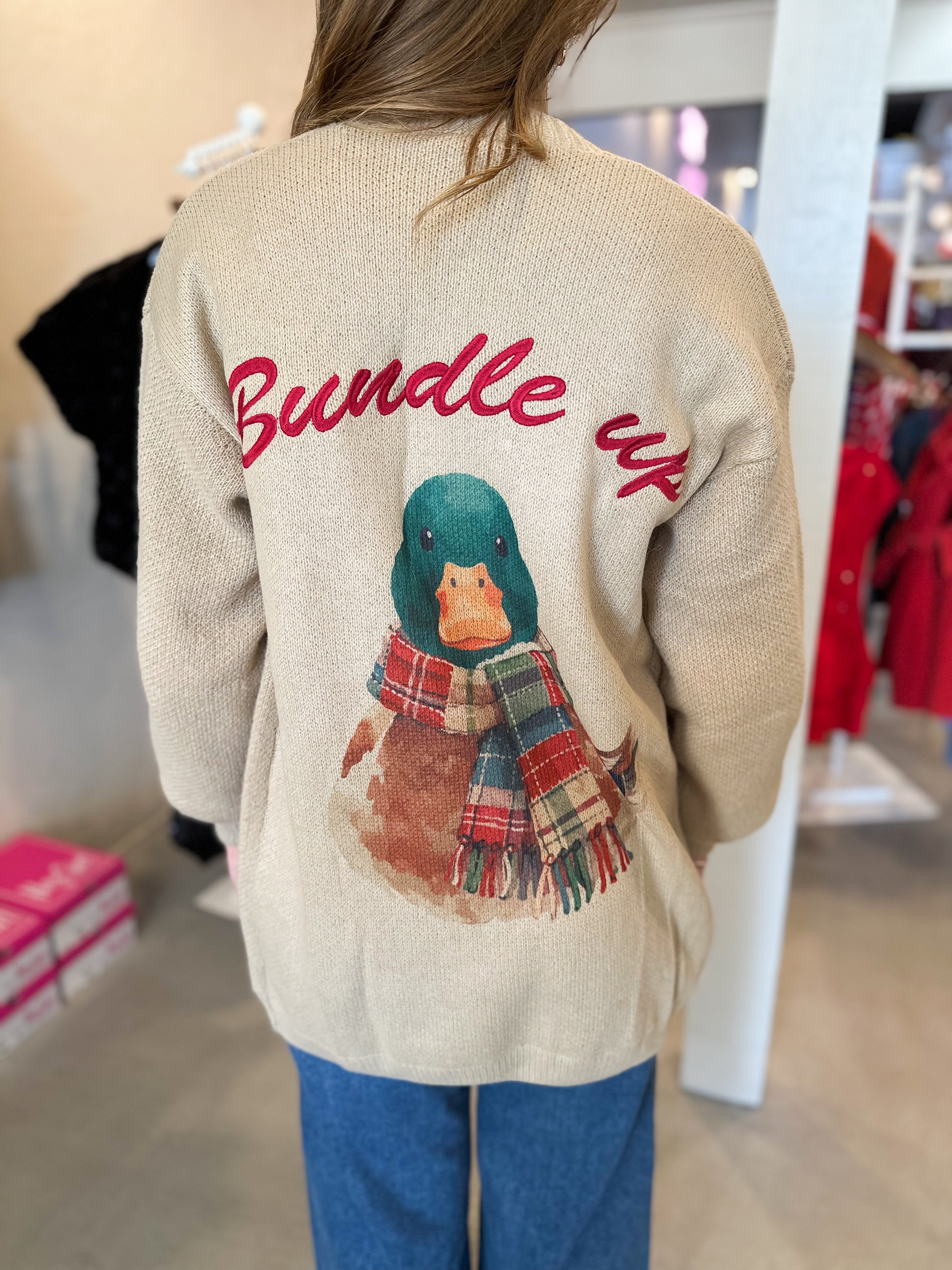 Bundle Up Mallard Cardigan