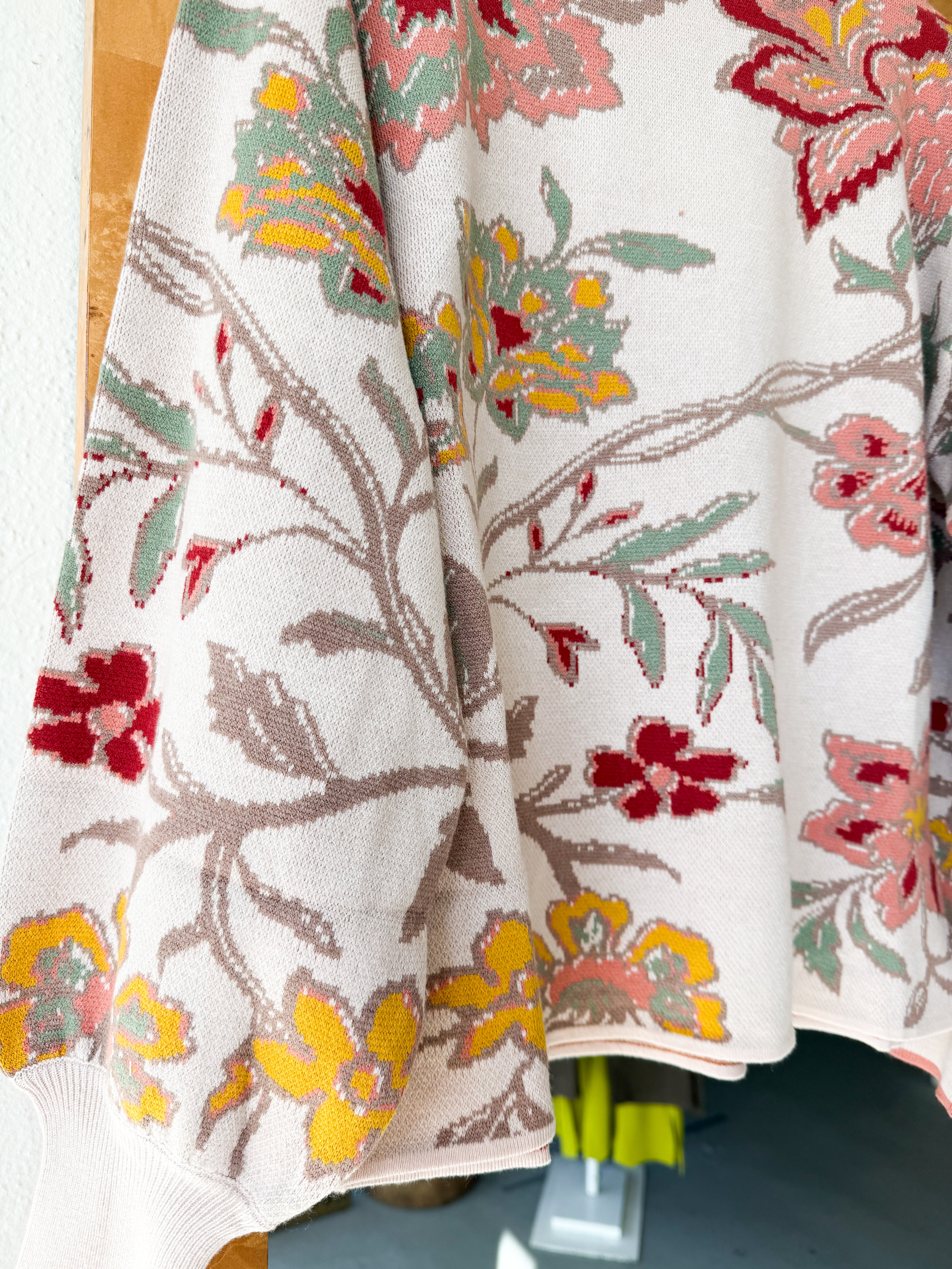 Floral Jacquard Sweater