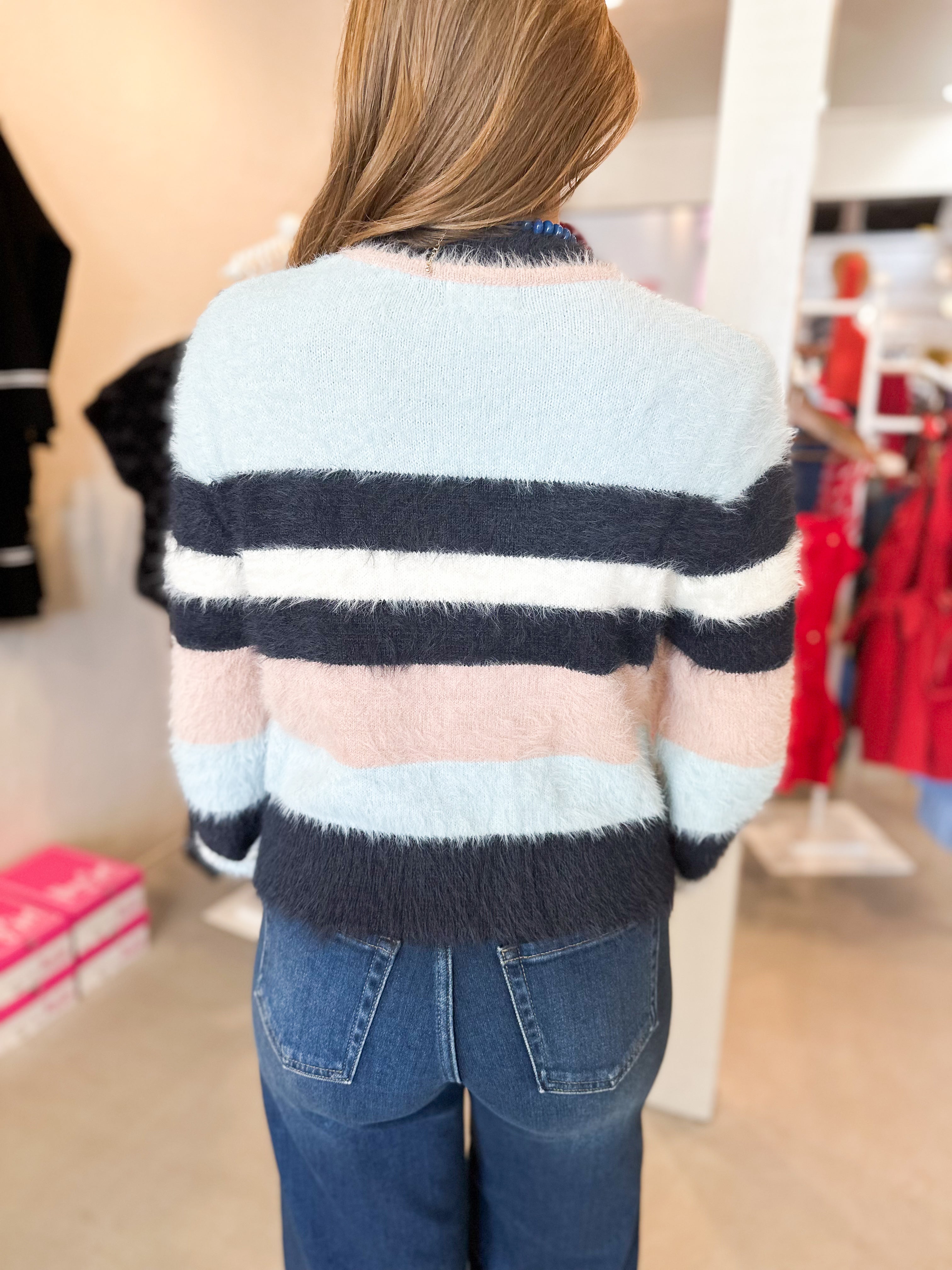 Soft Brushed Stripe Sweater