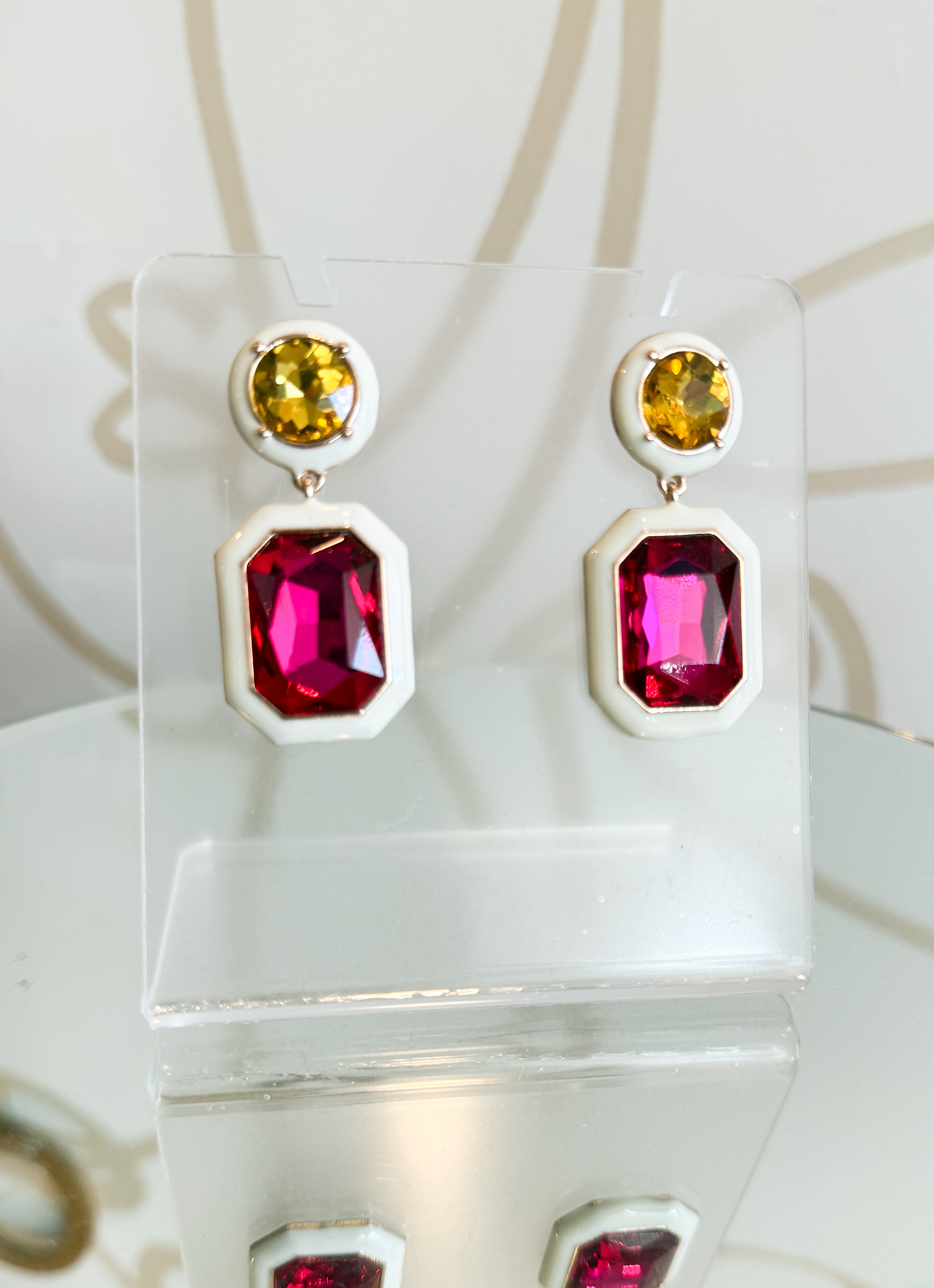 Linked Octagon Earrings