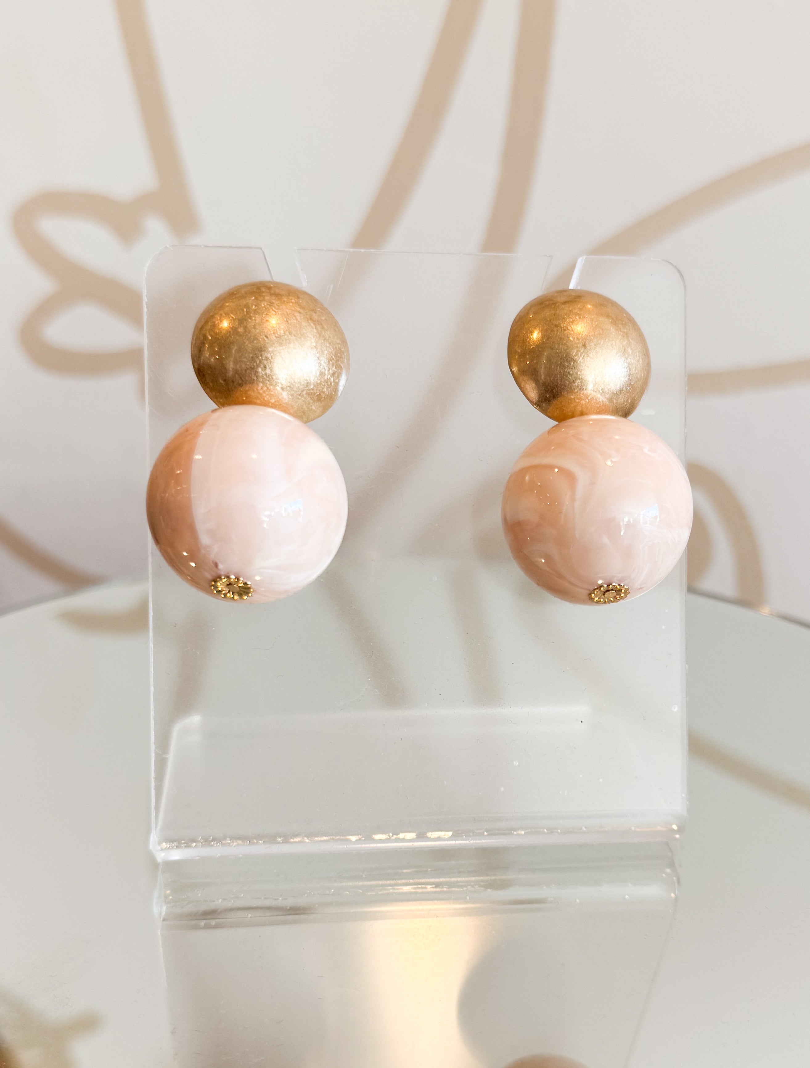 Marble Ball Earrings