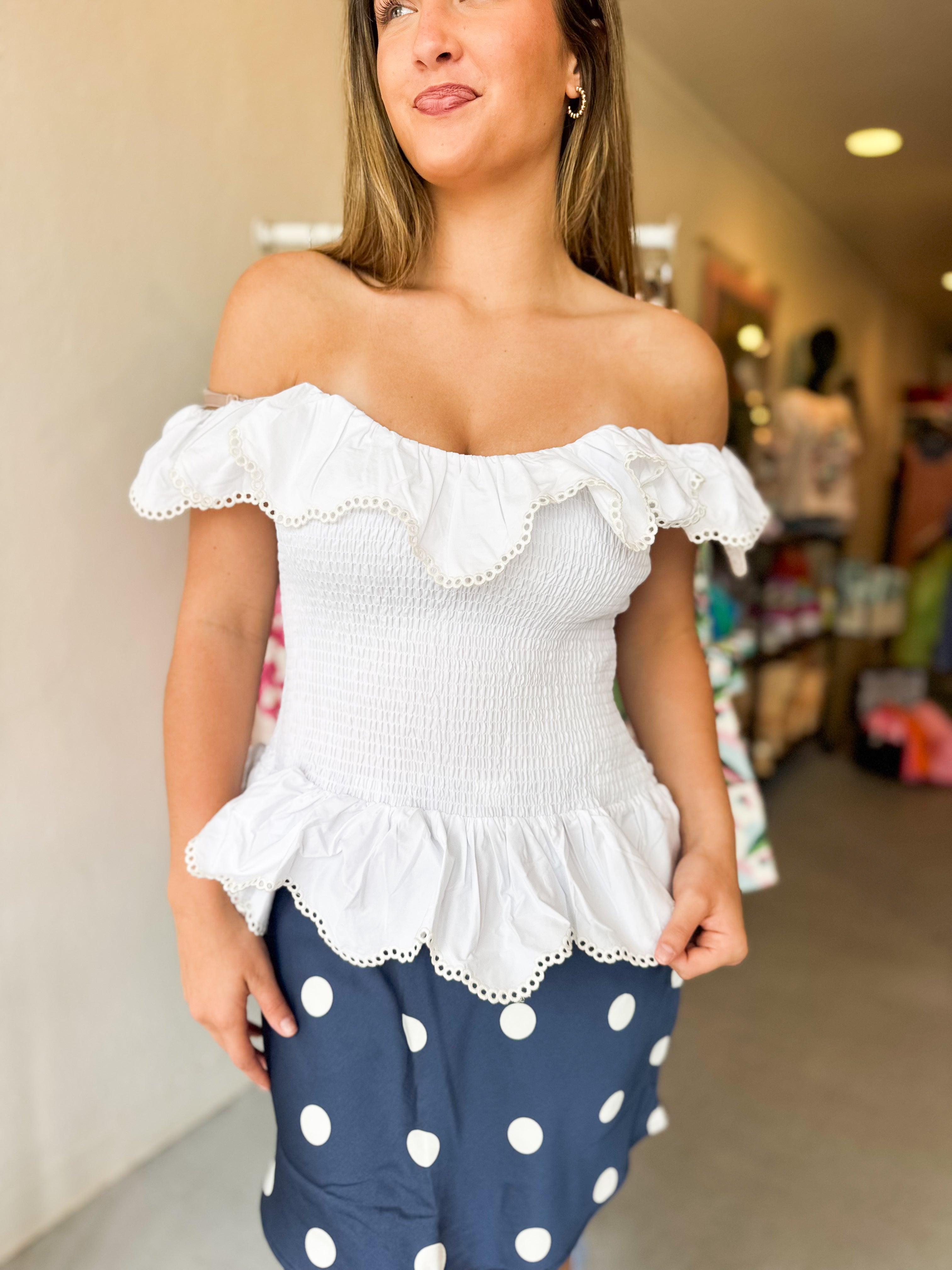 Southern Eyelet Top