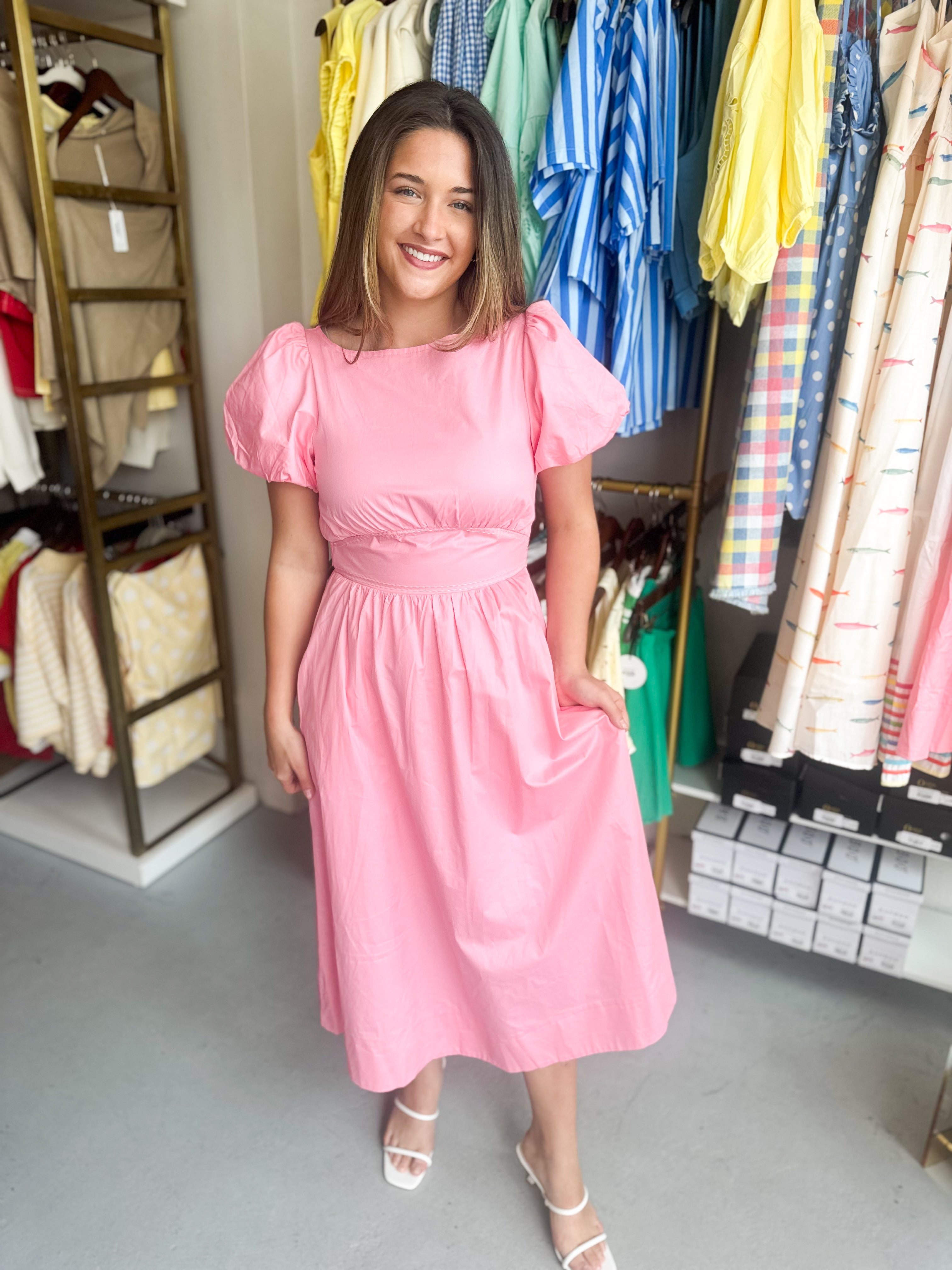 Southern Belle Dress by &merci: Elegant Midi Dress for Special Occasio Large