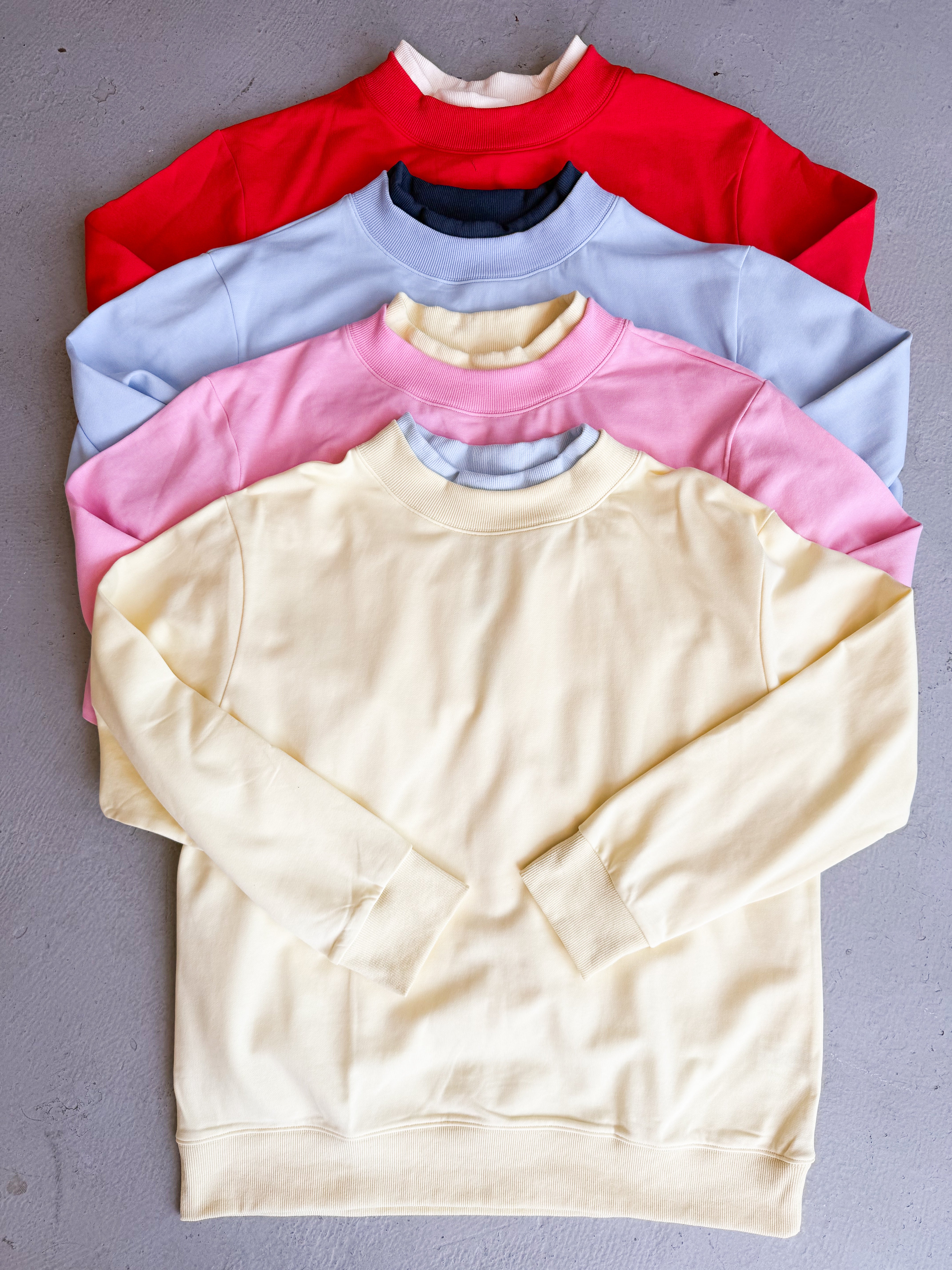 Layered Mockneck Sweatshirt