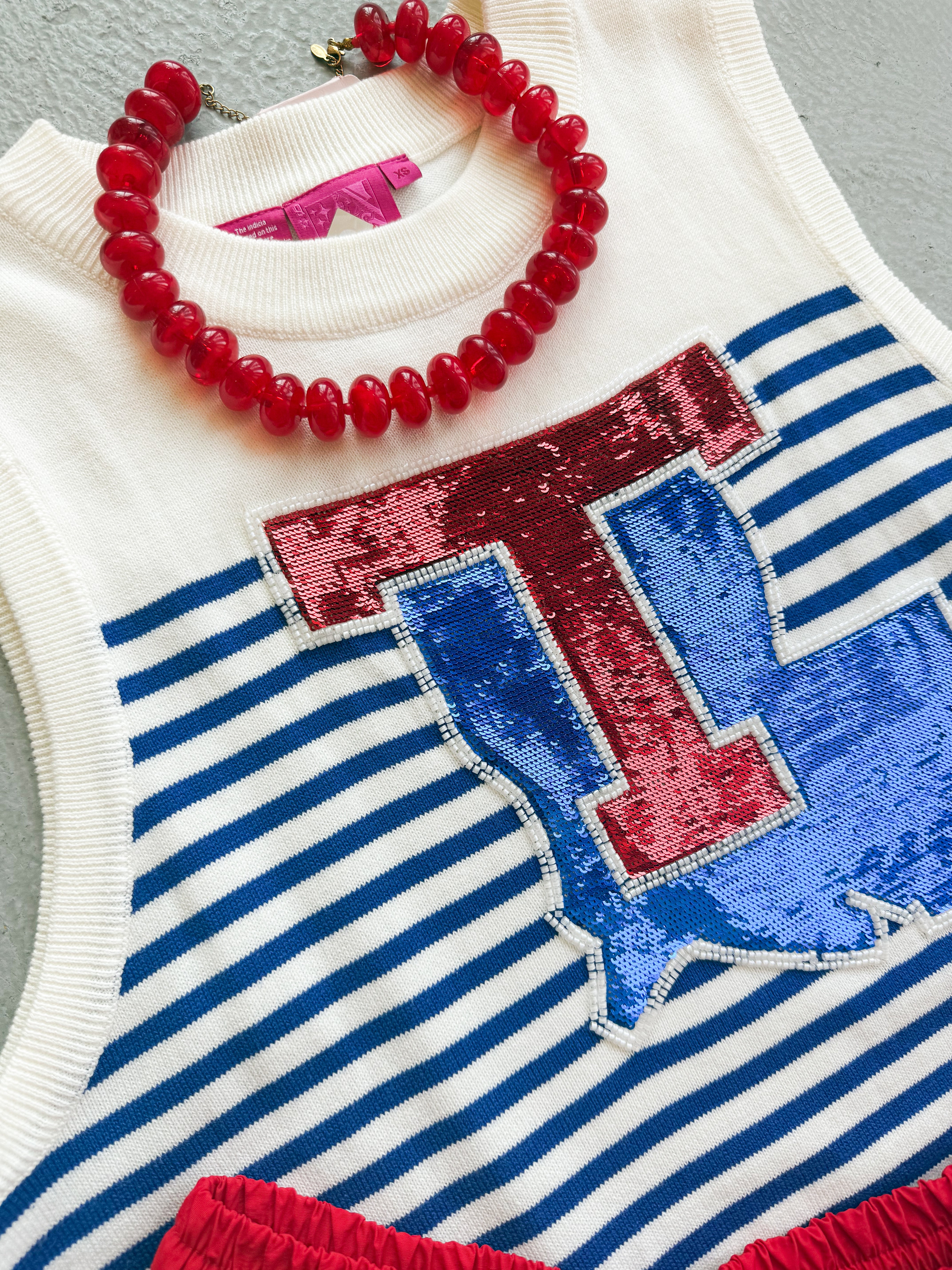 La Tech Striped Tank