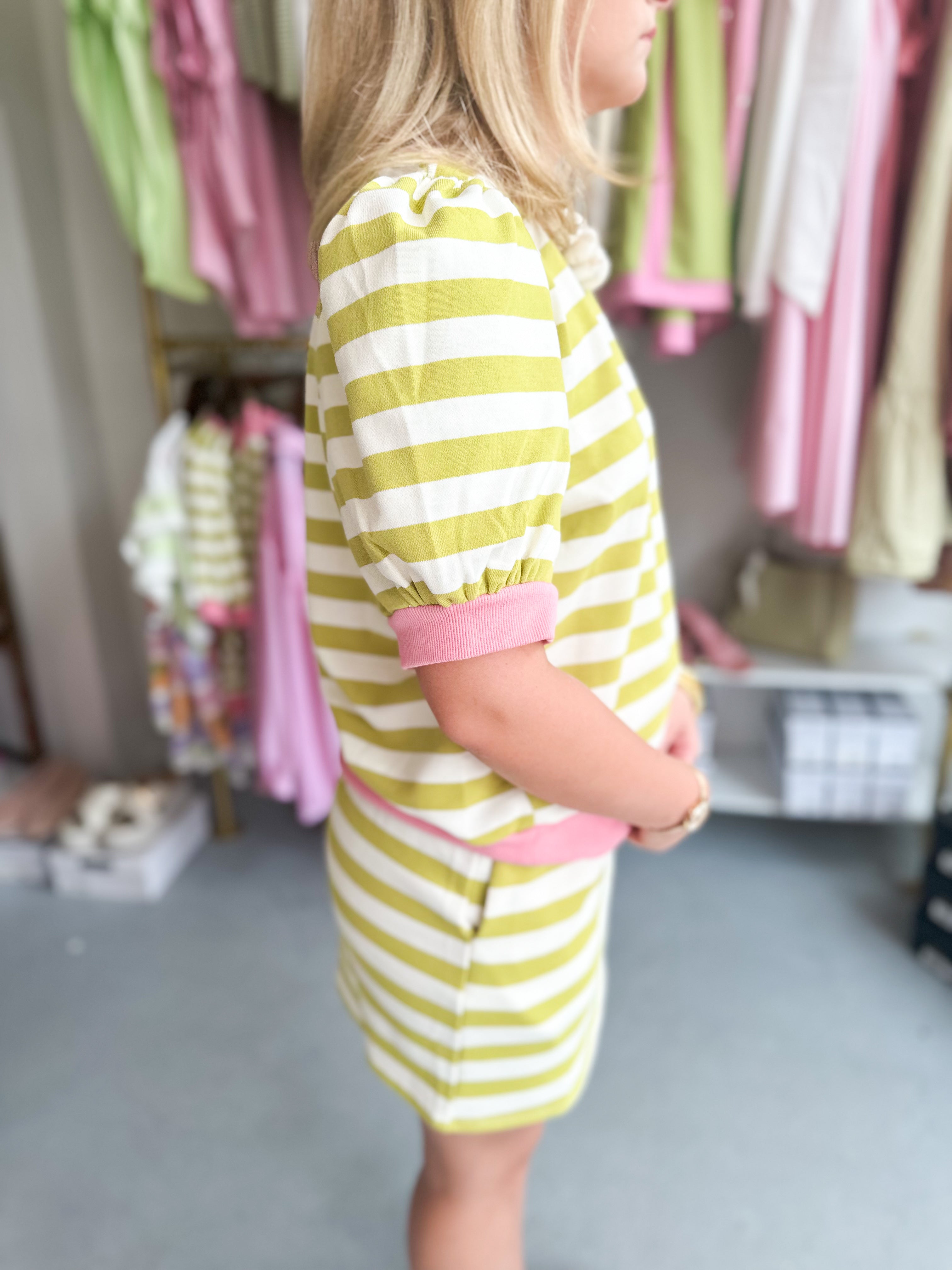Stripe Sweatshirt Pullover