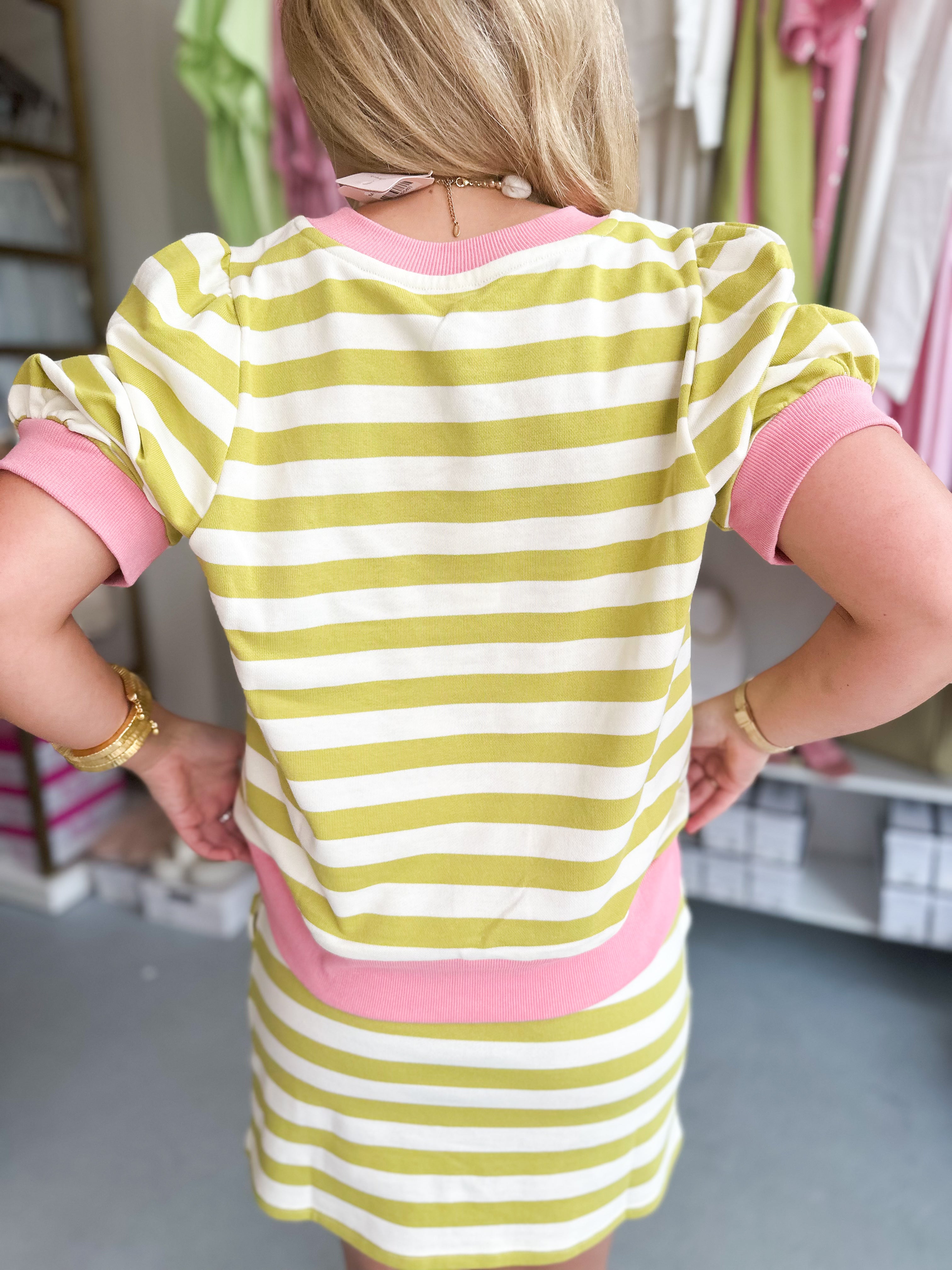 Stripe Sweatshirt Pullover