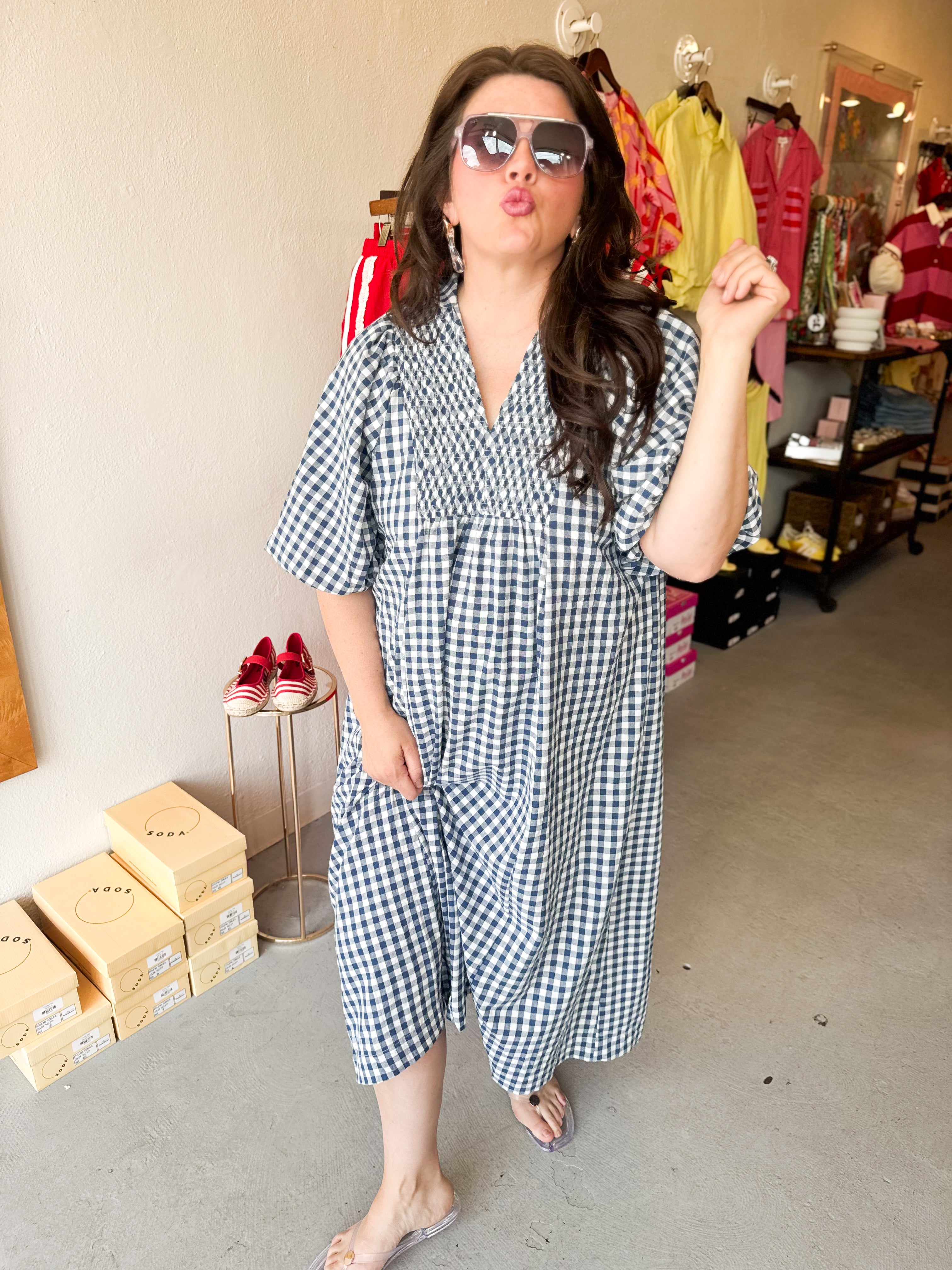 Plus Size Coastal Cottage Dress