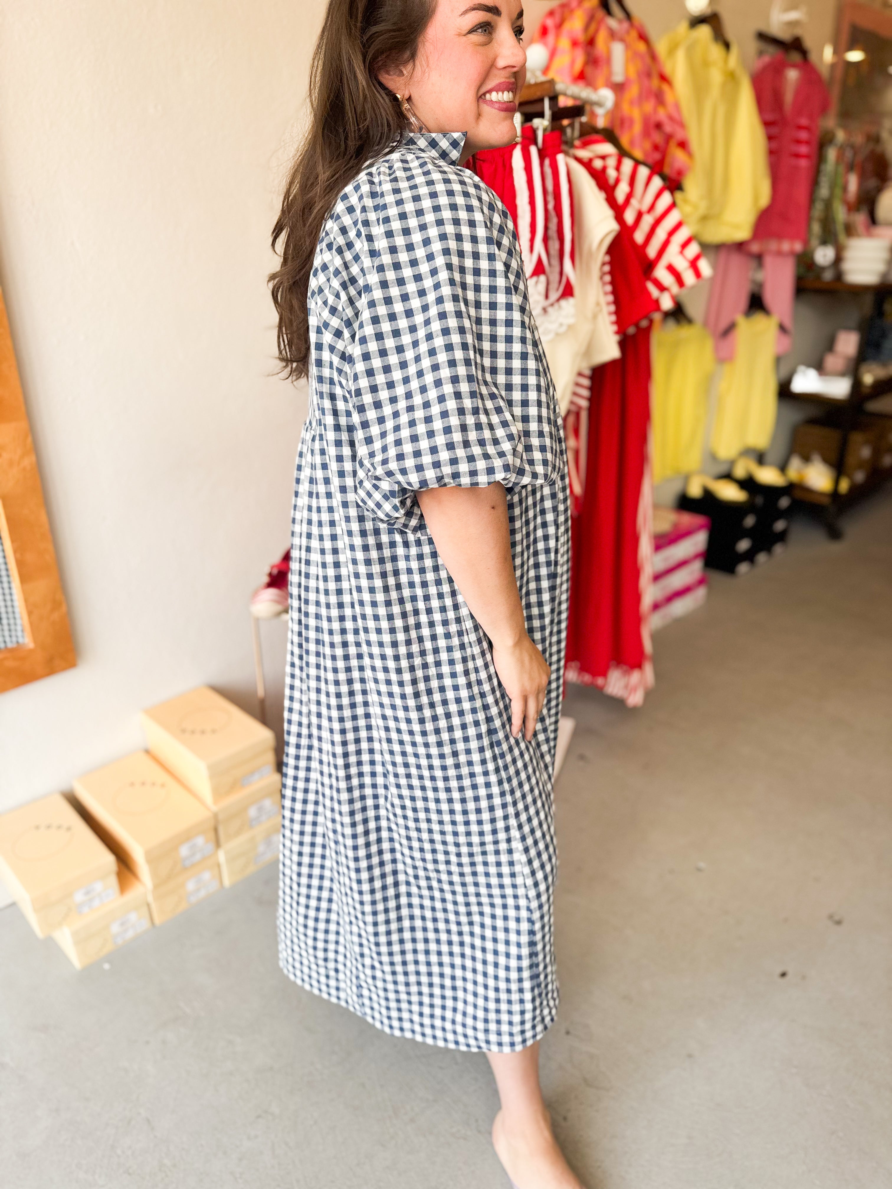 Plus Size Coastal Cottage Dress
