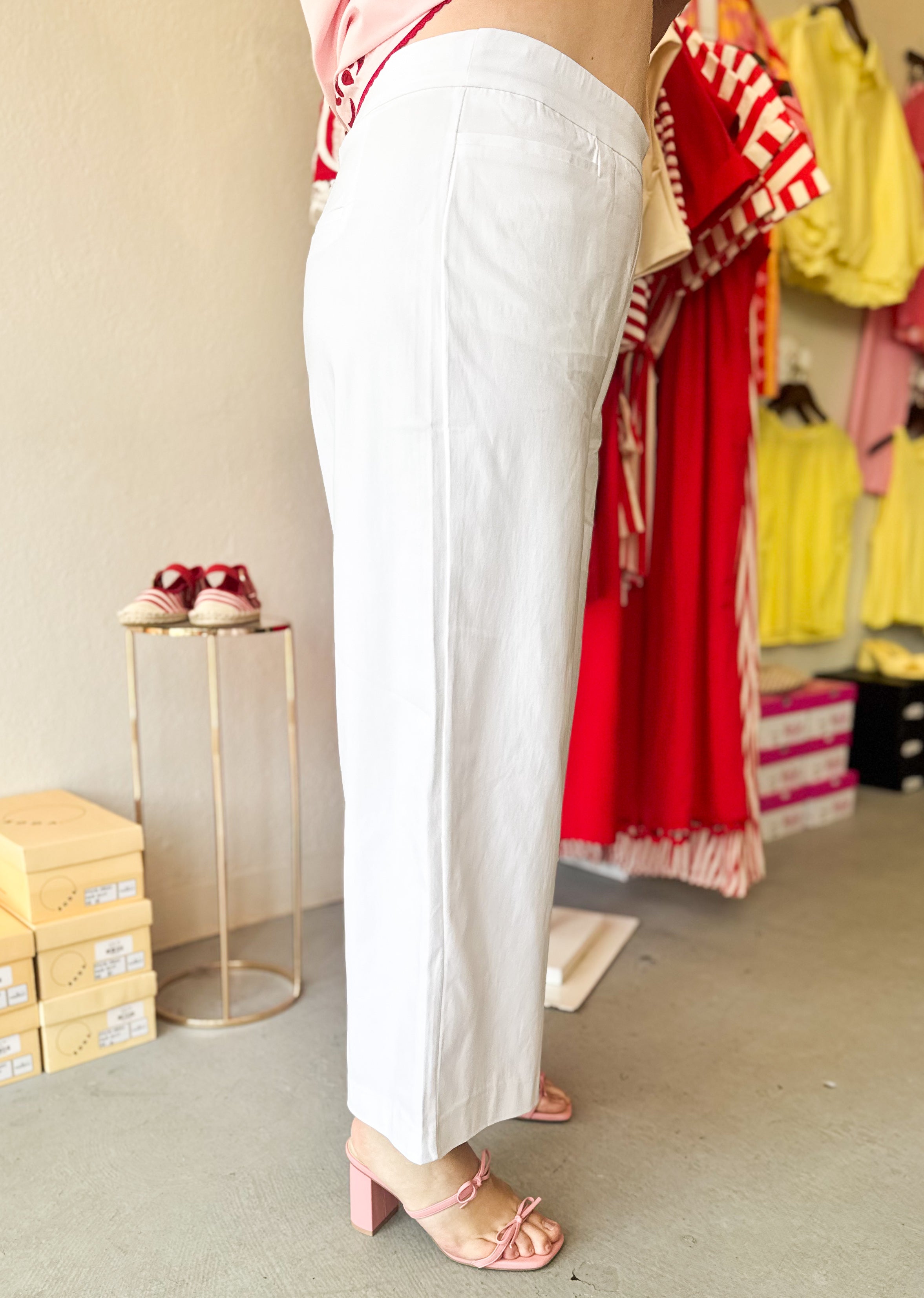 Plus Size Wide Leg Crop Pants