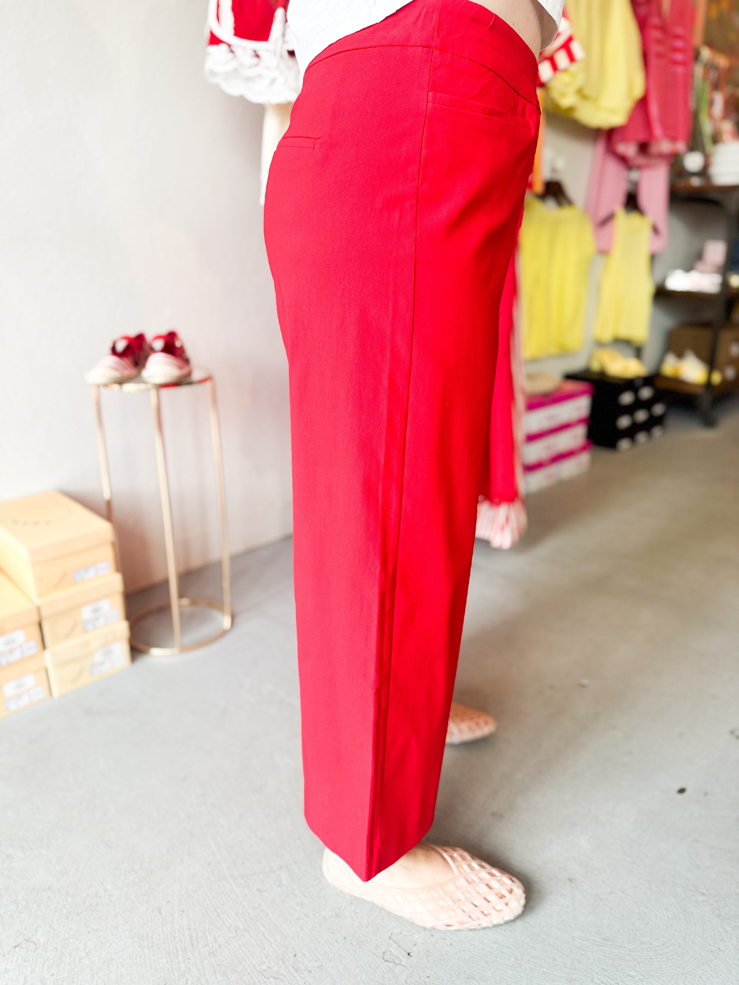 Plus Size Wide Leg Crop Pants
