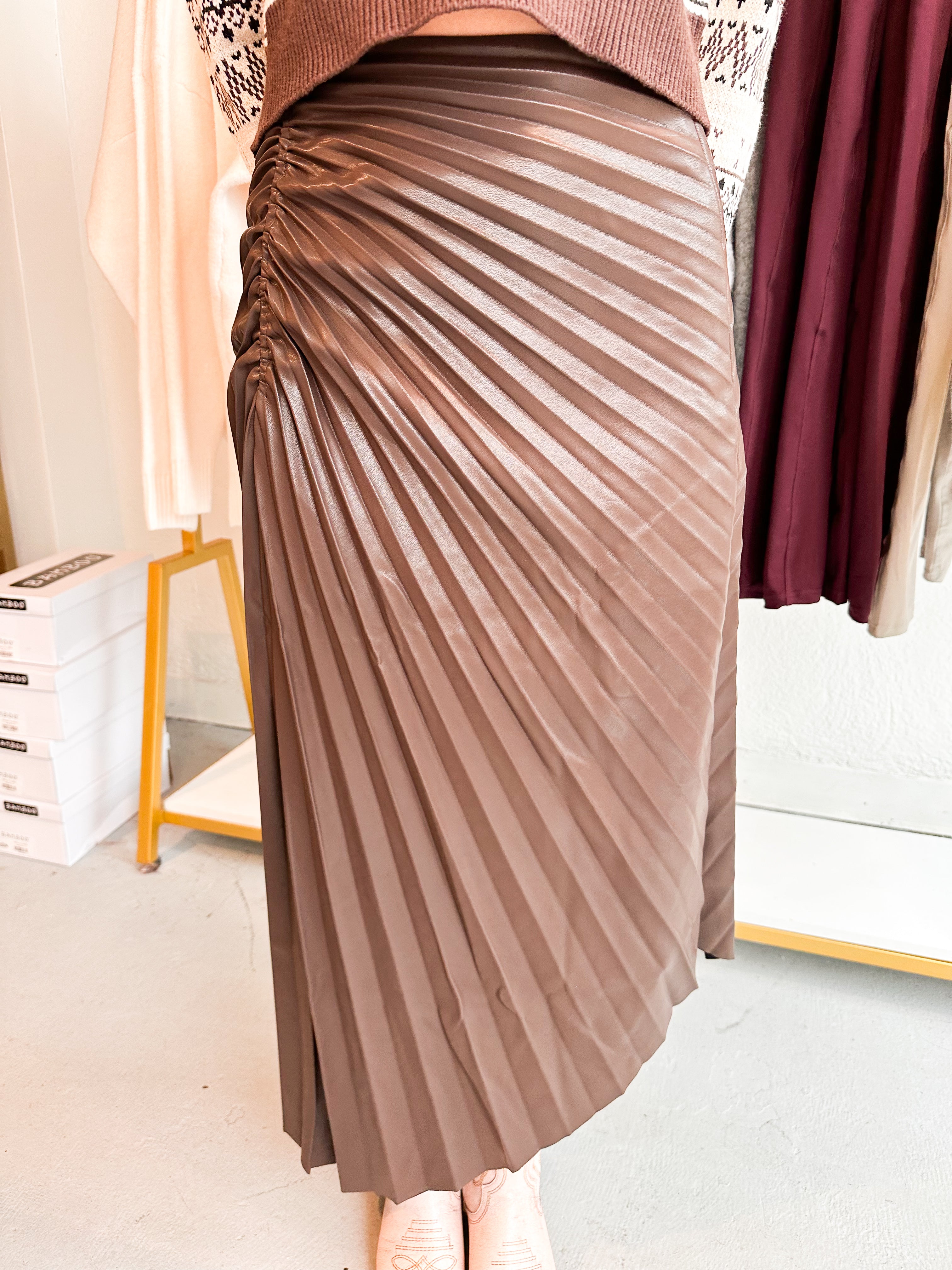 Luxe Pleat Skirt