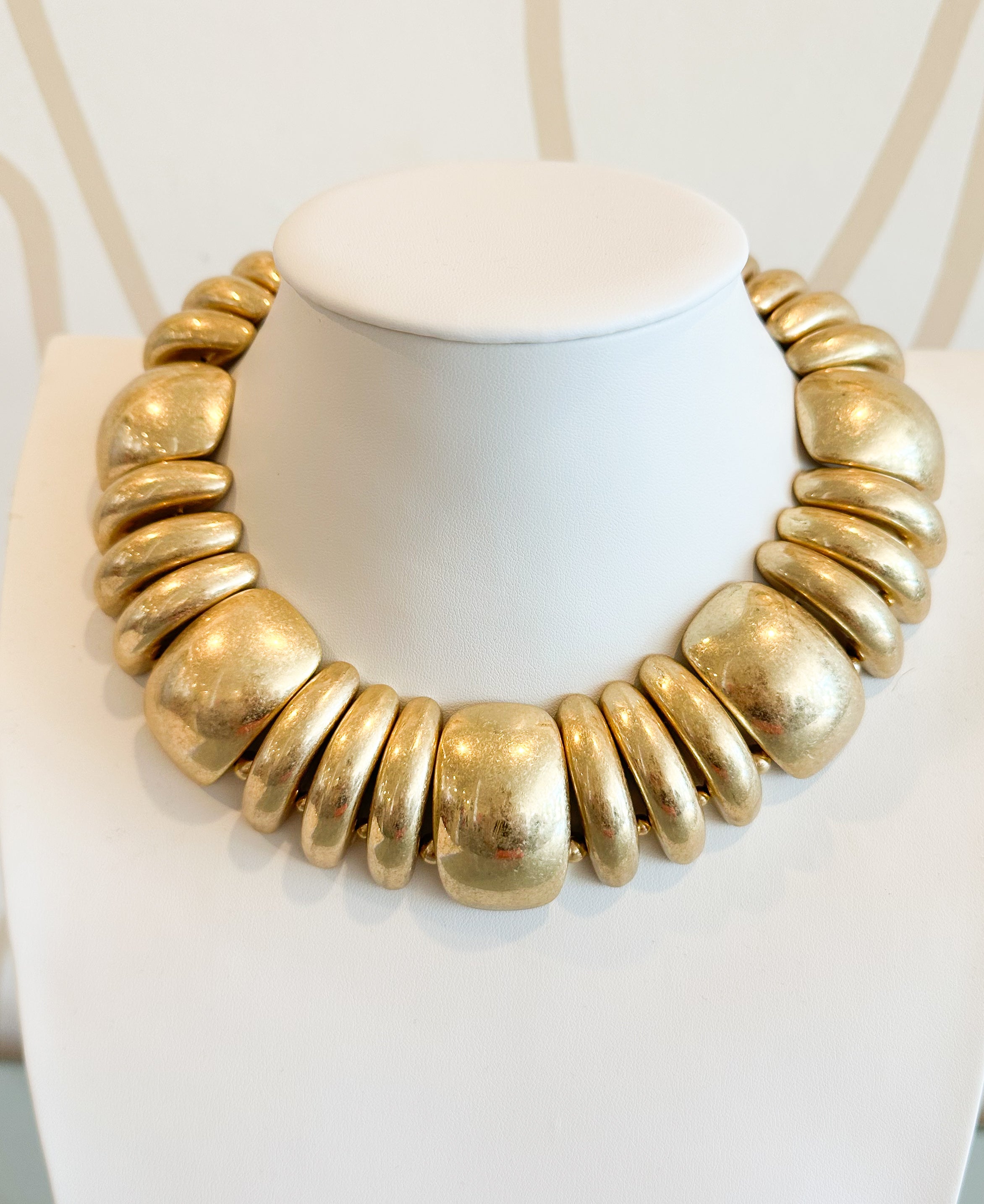 Multi Dome Gold Necklace