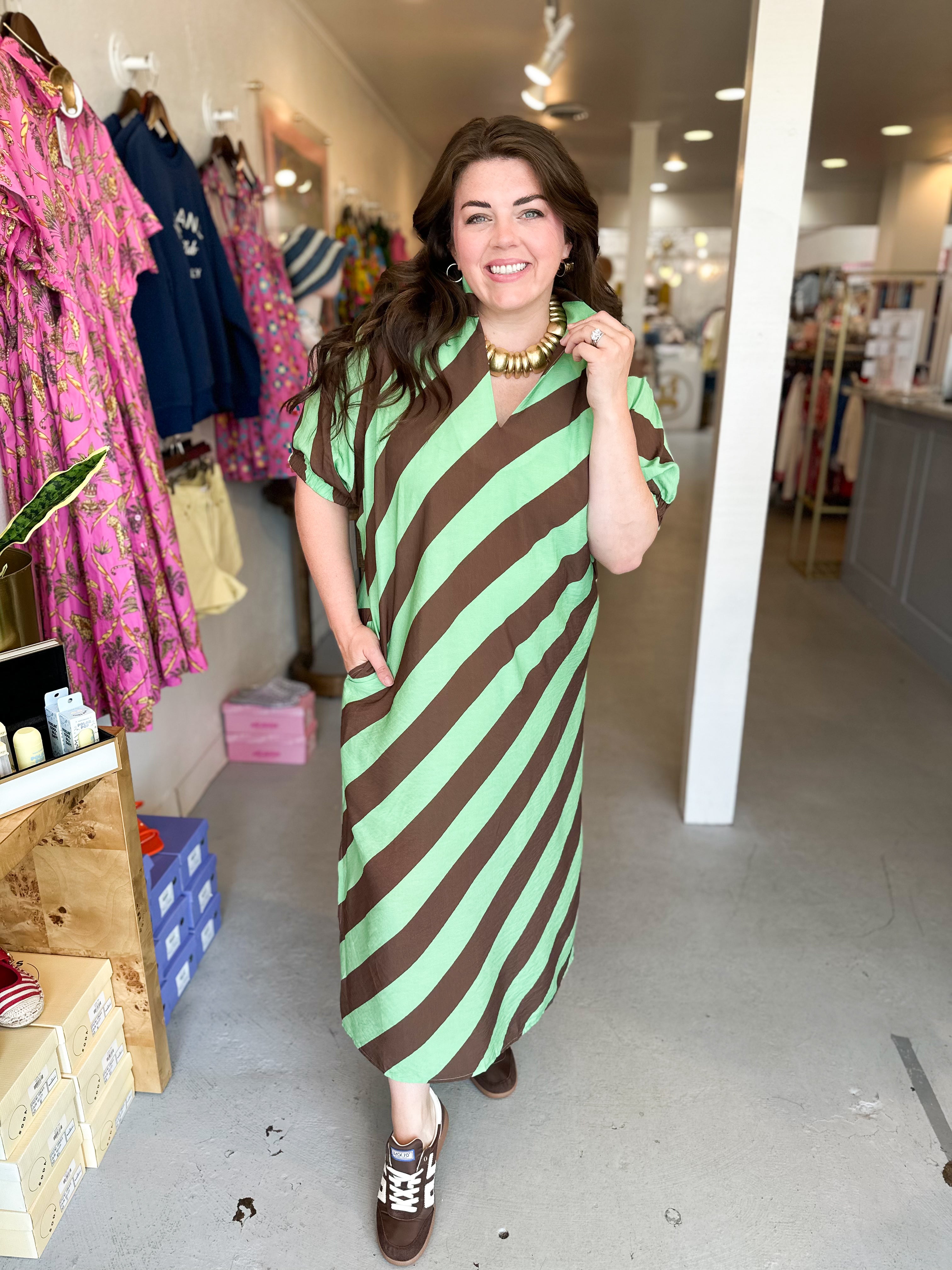 Plus Size Green Tea Maxi