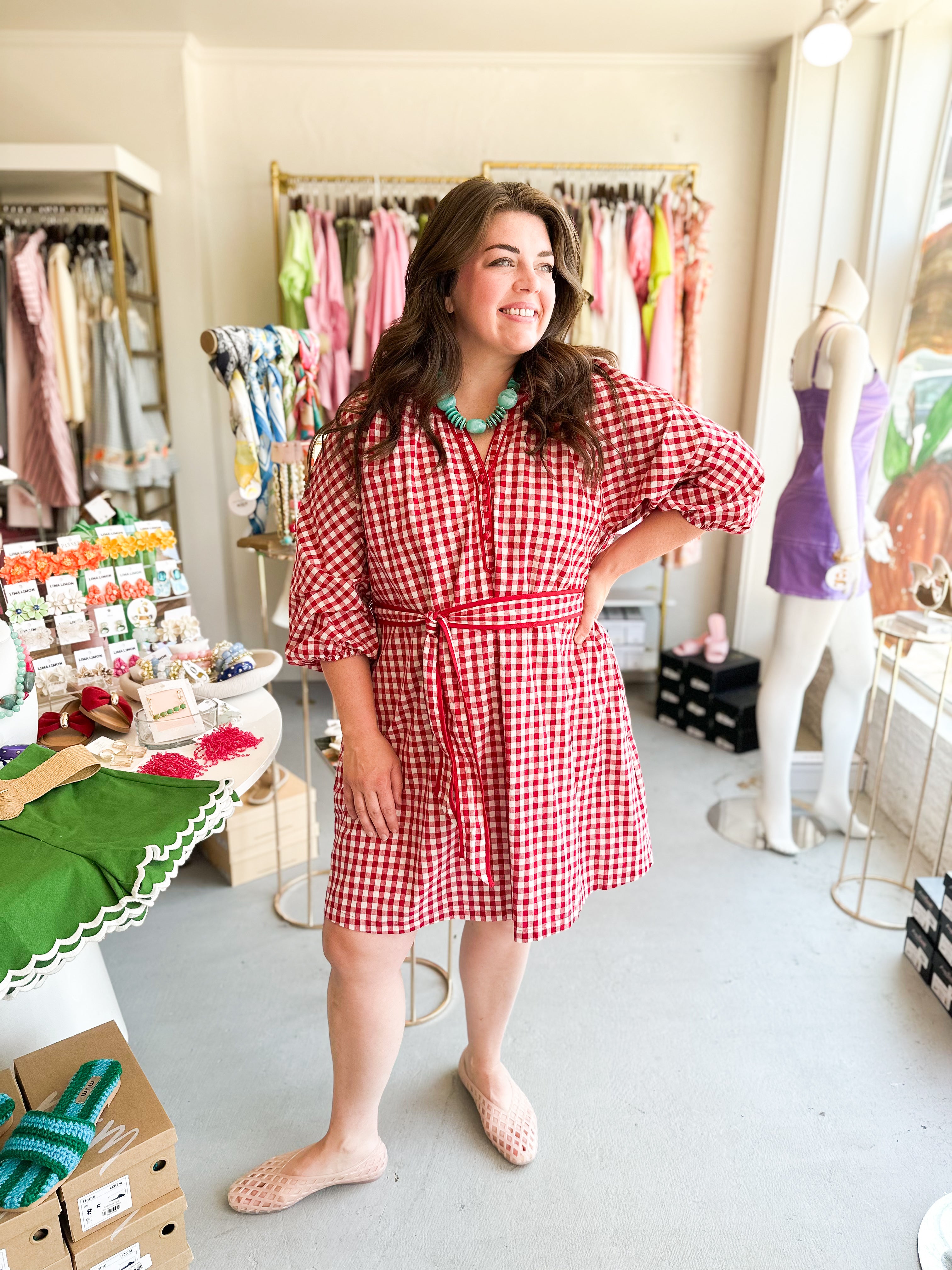Plus Size Crimson Charm Dress