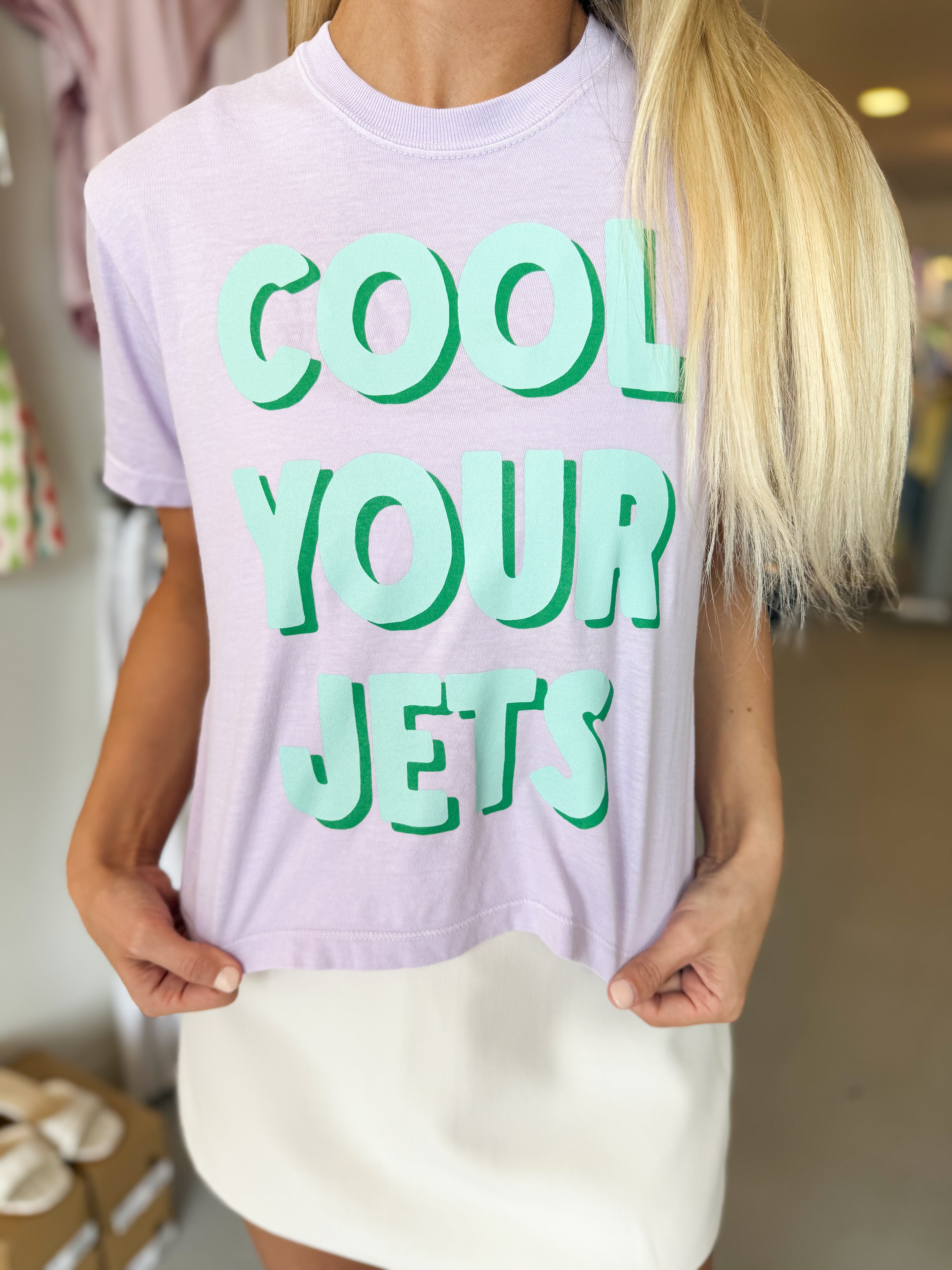 Cool Your Jets Crop Tee
