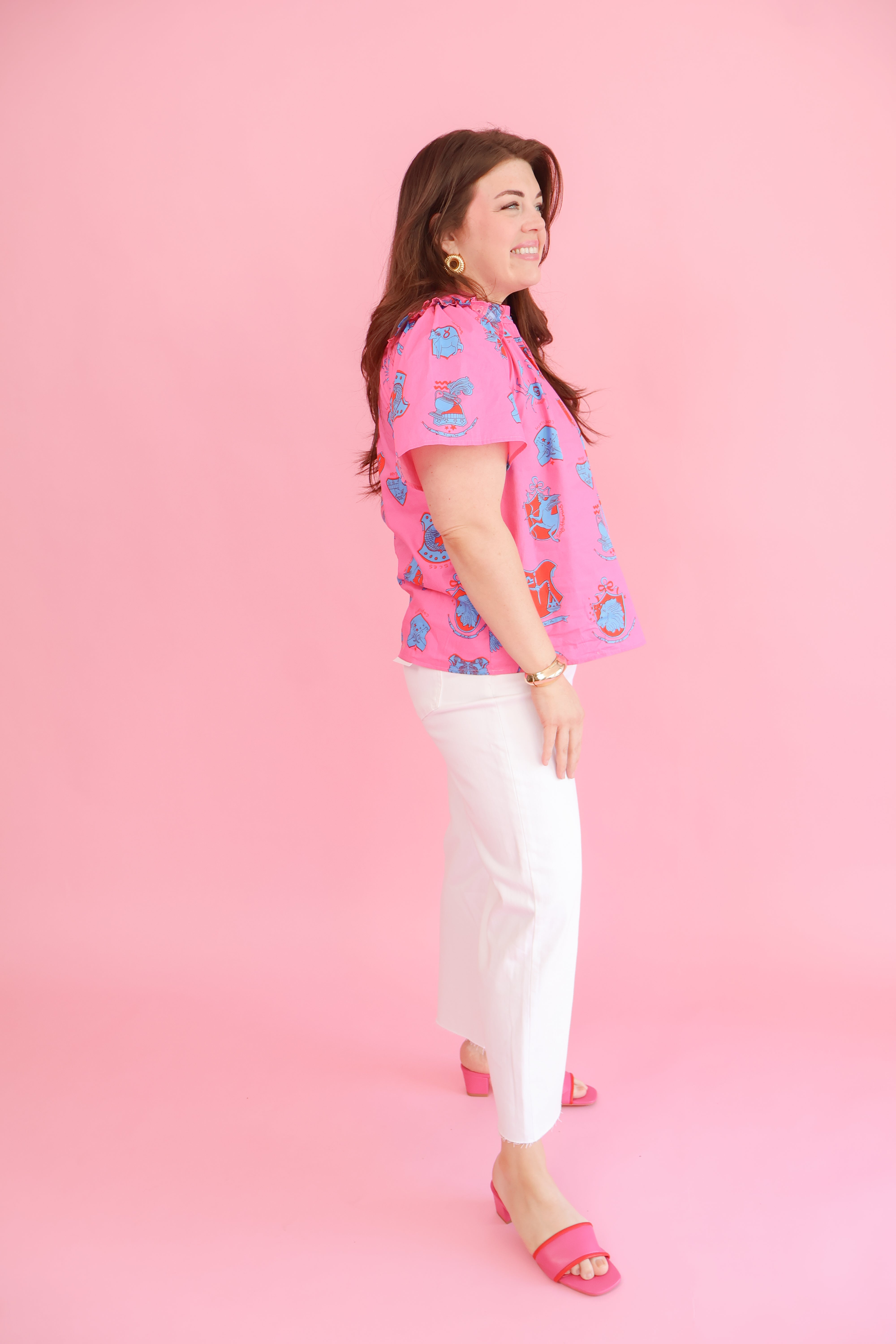 Plus Size Zodia Split Neck Top