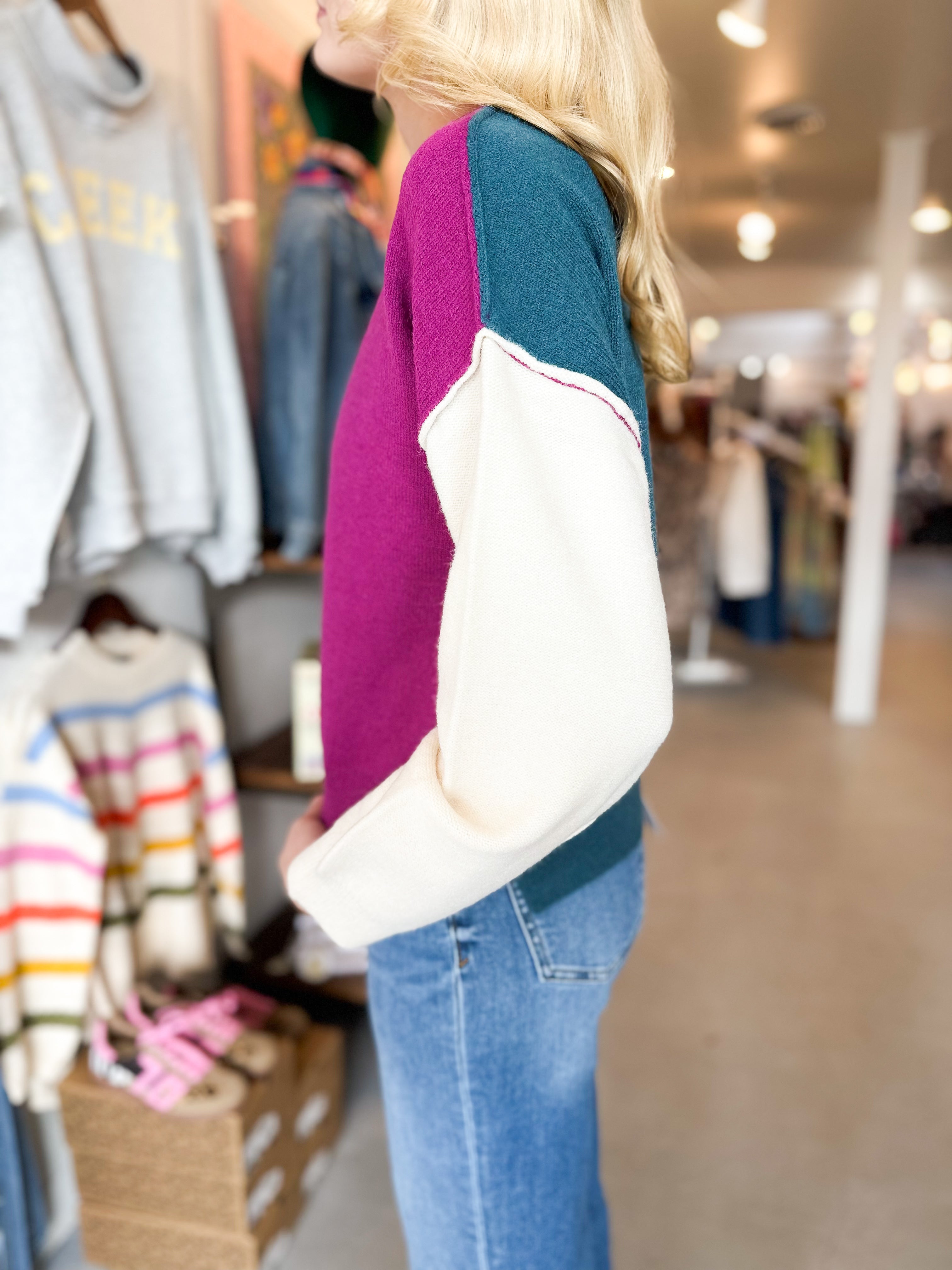 Color Block Sweater