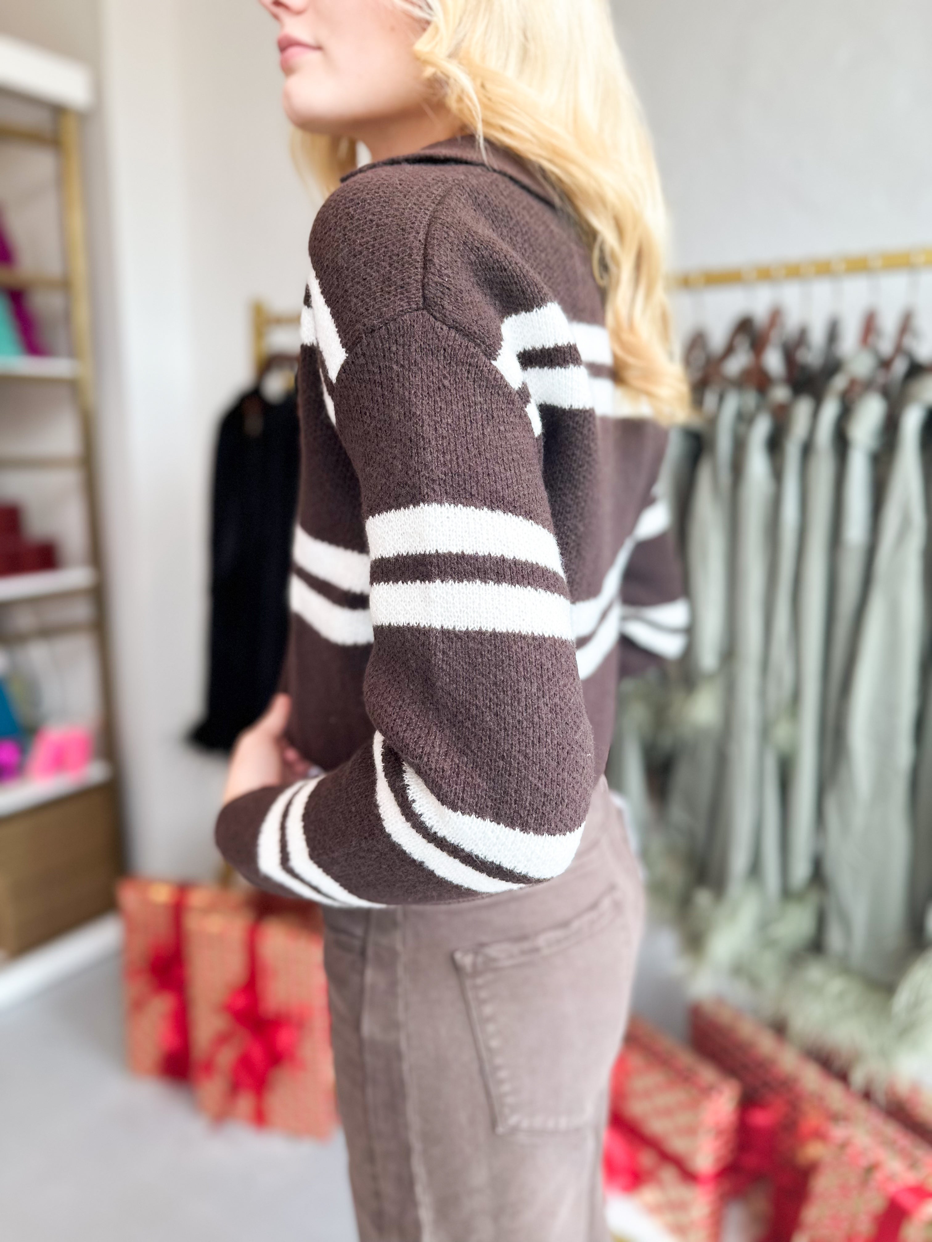 Layered Latte Sweater