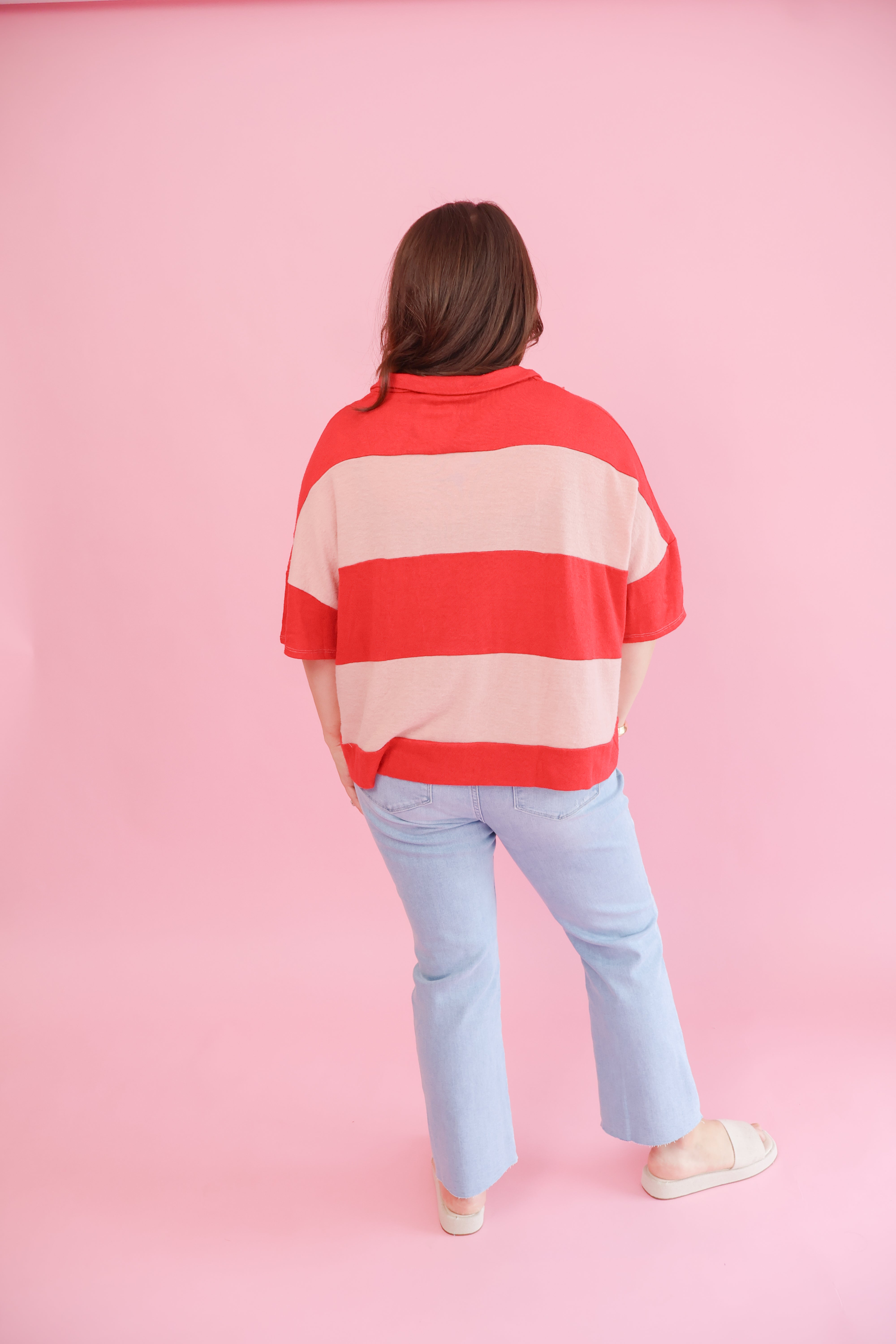 Plus Size Colorblock Soft Knit