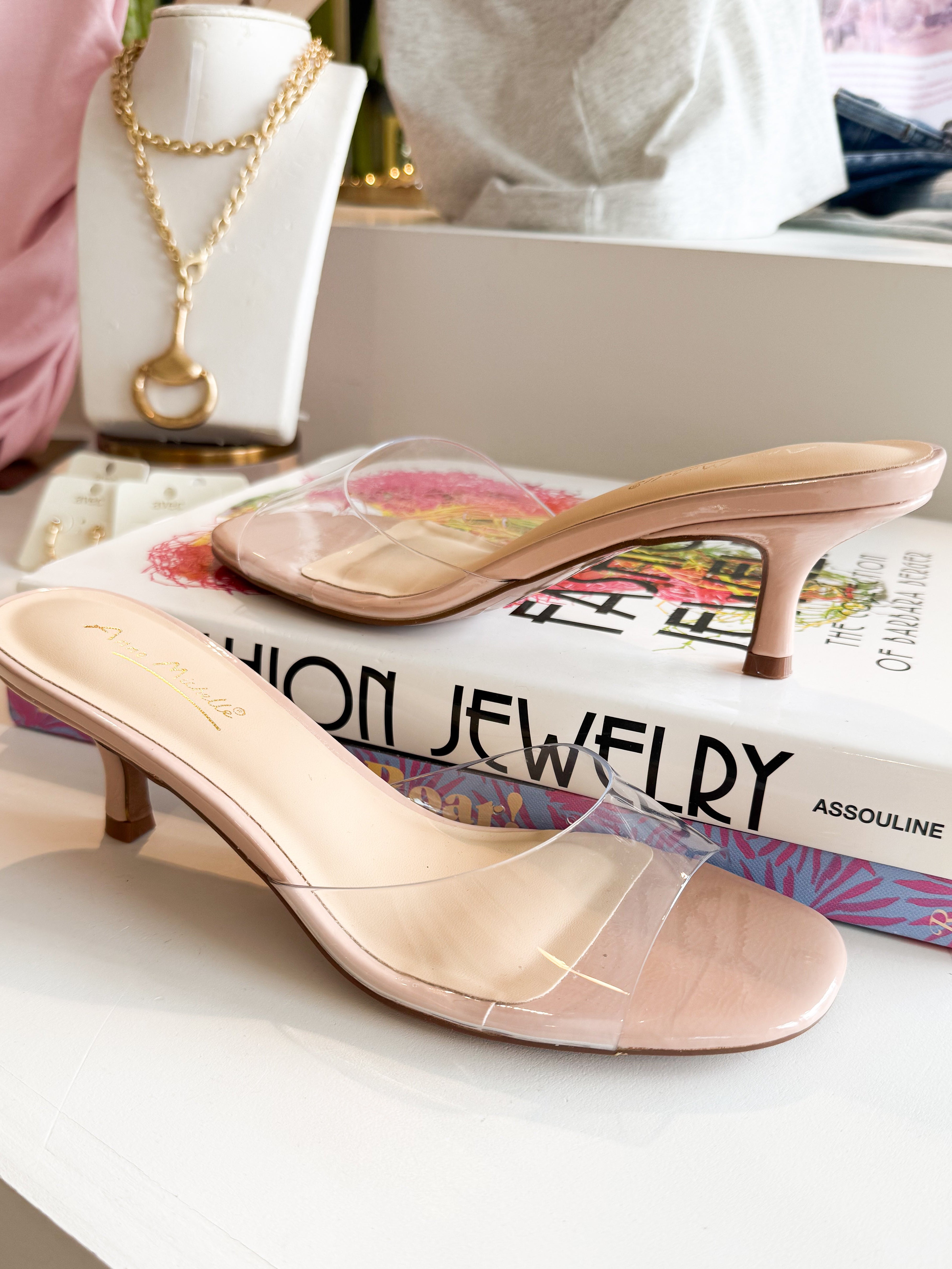 Keep Clear Nude Kitten Heel