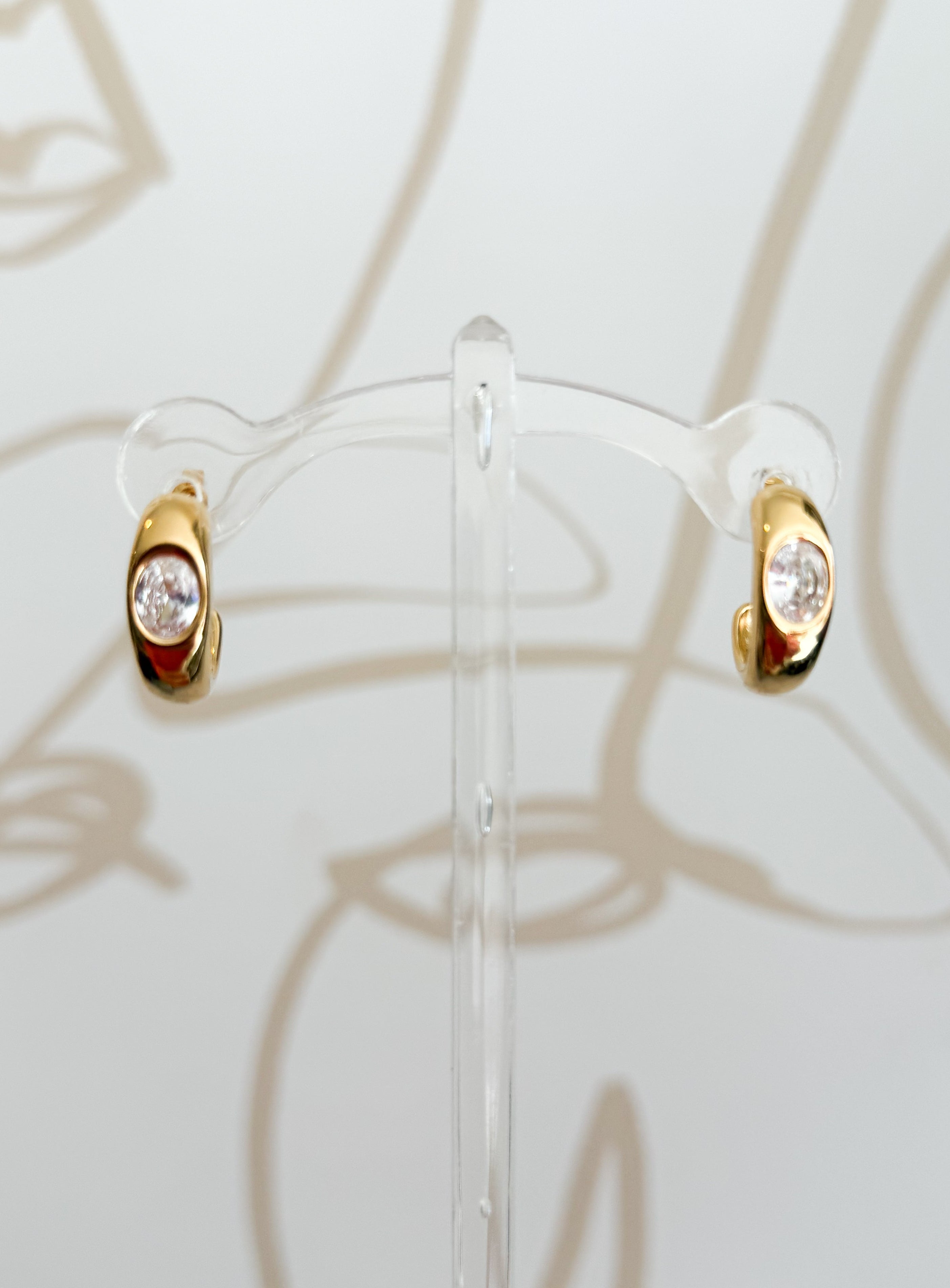 Classic CZ Hoop Earring