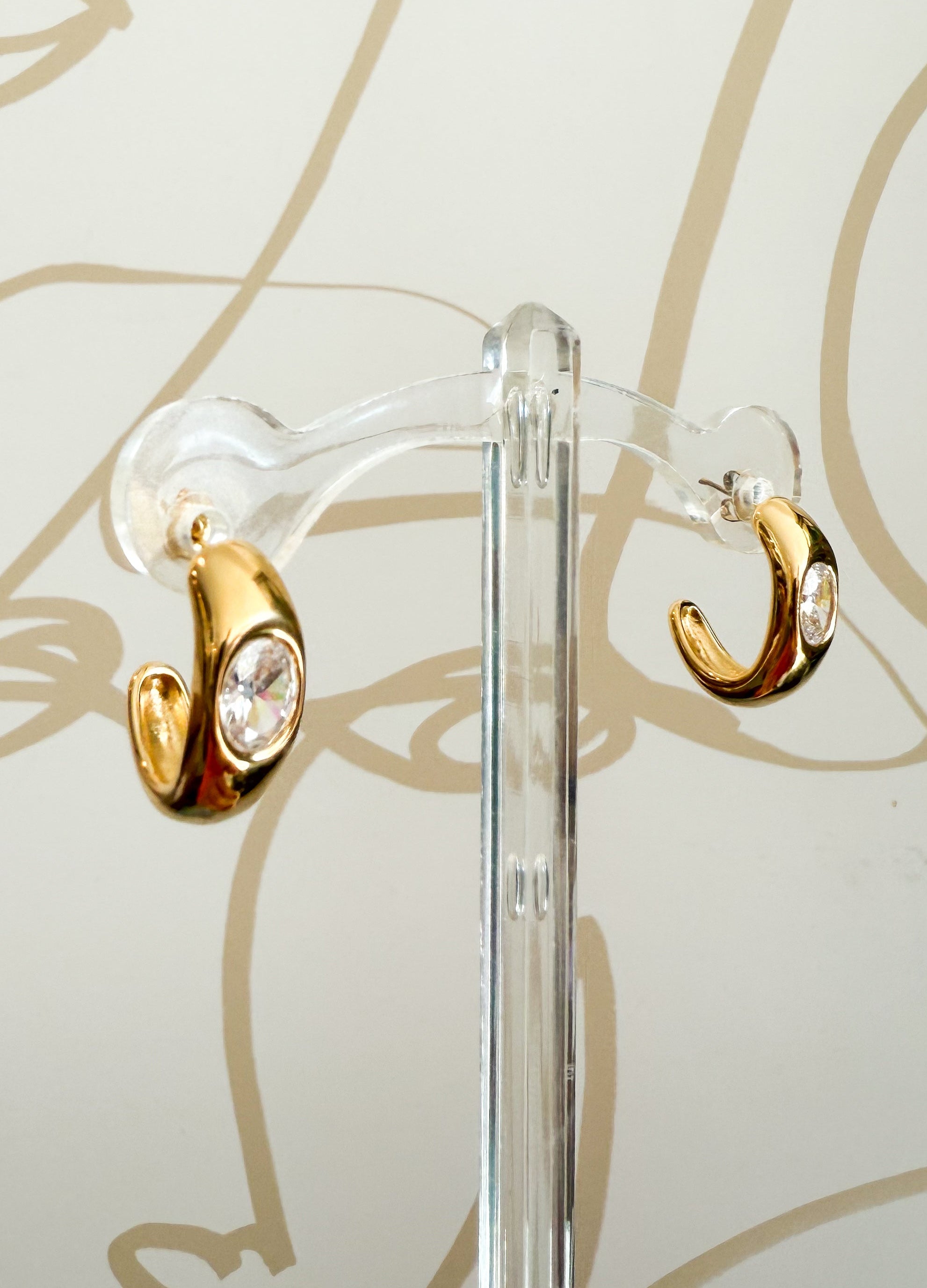 Classic CZ Hoop Earring