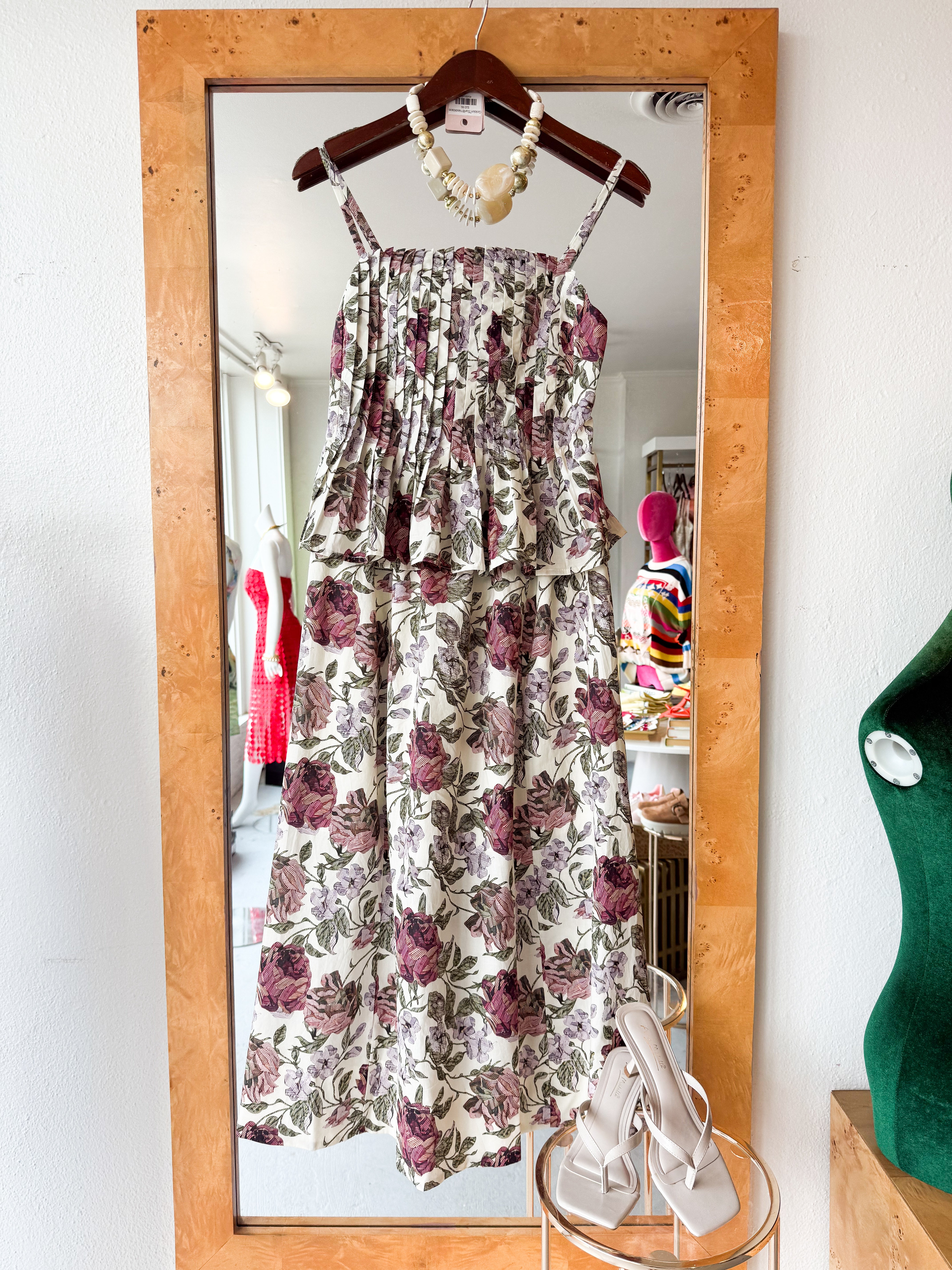 Secret Garden Pleated Maxi Dress