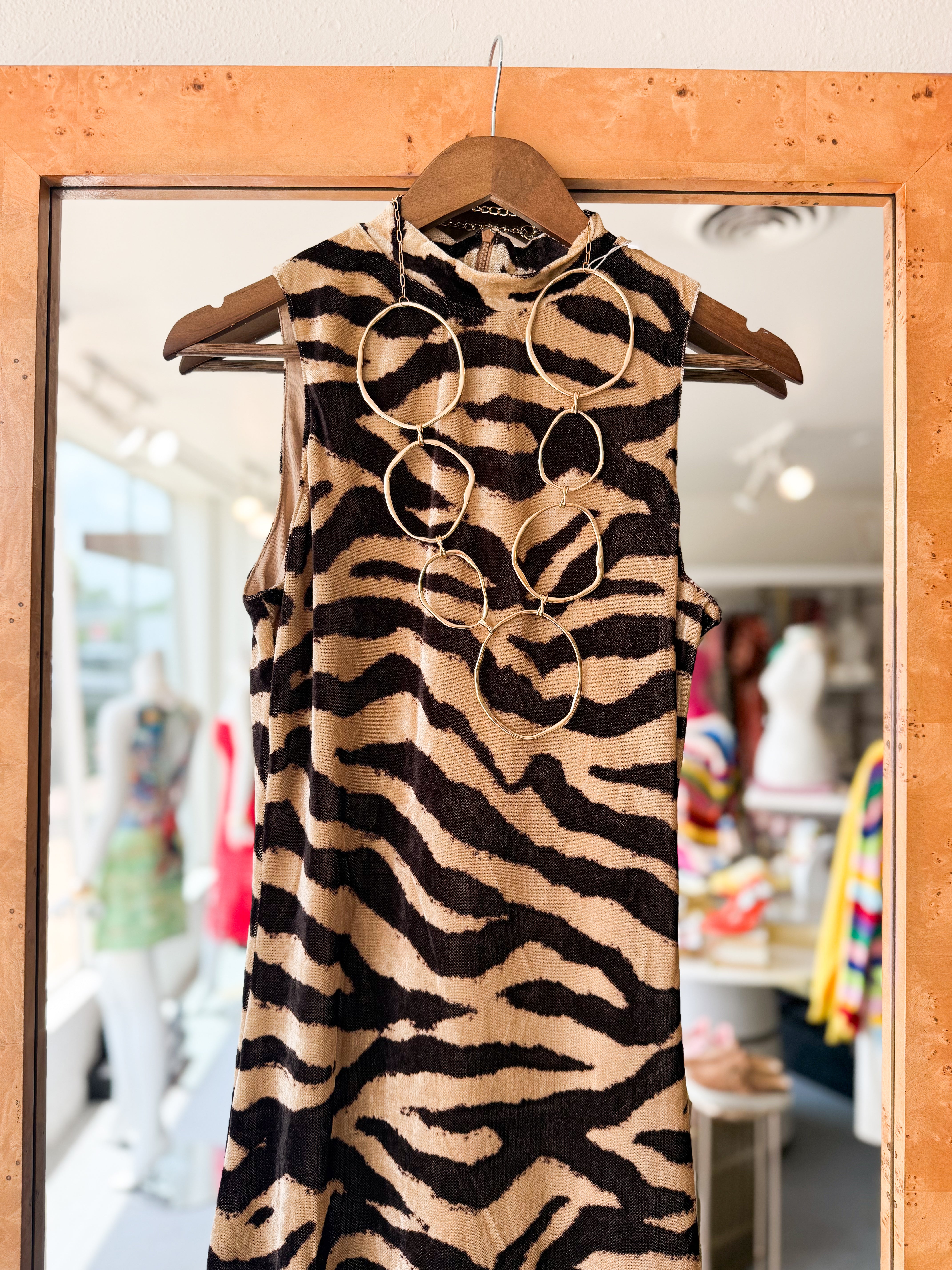 Tiger Printed Maxi Dress