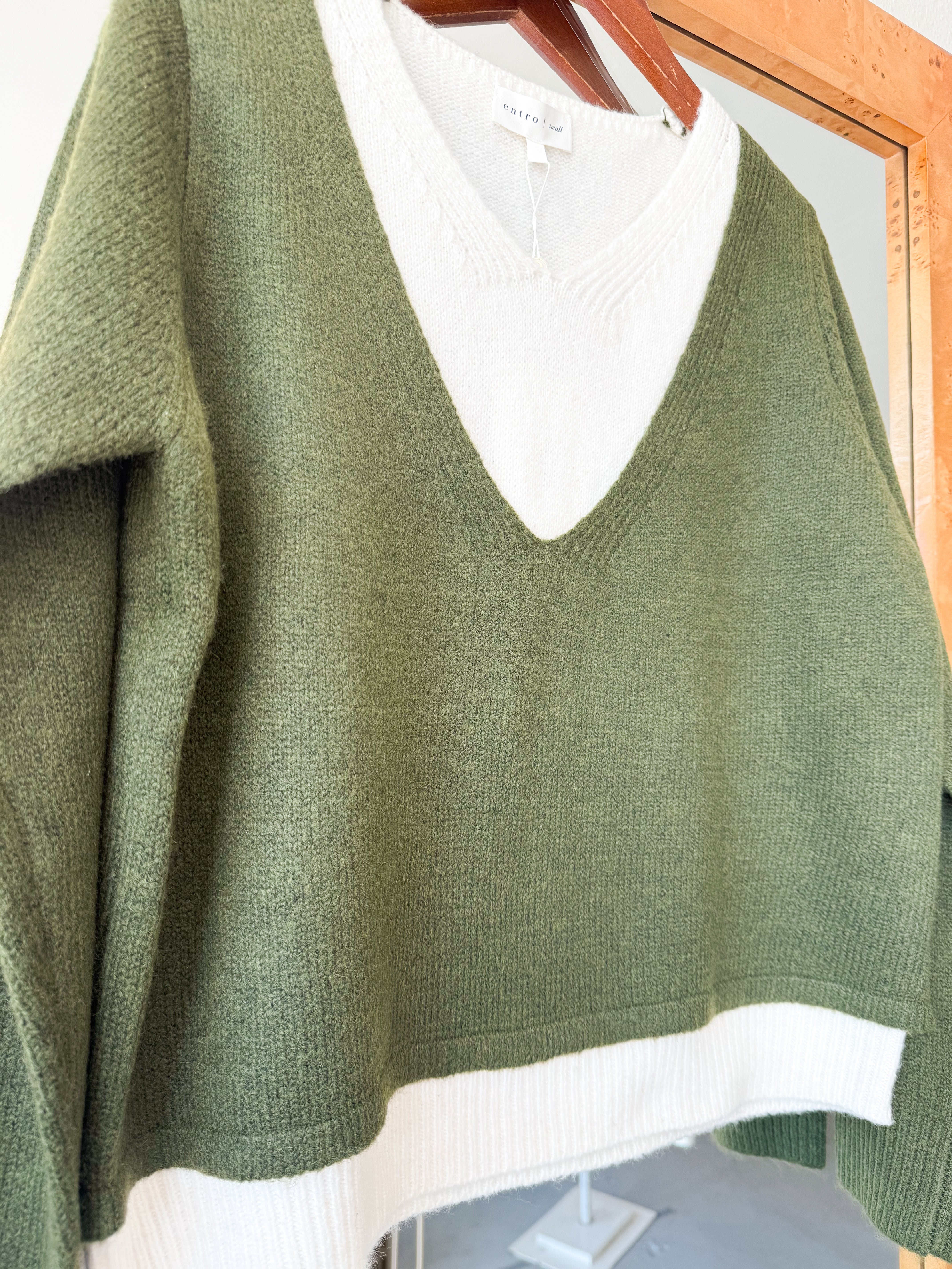 Evergreen Edge Sweater