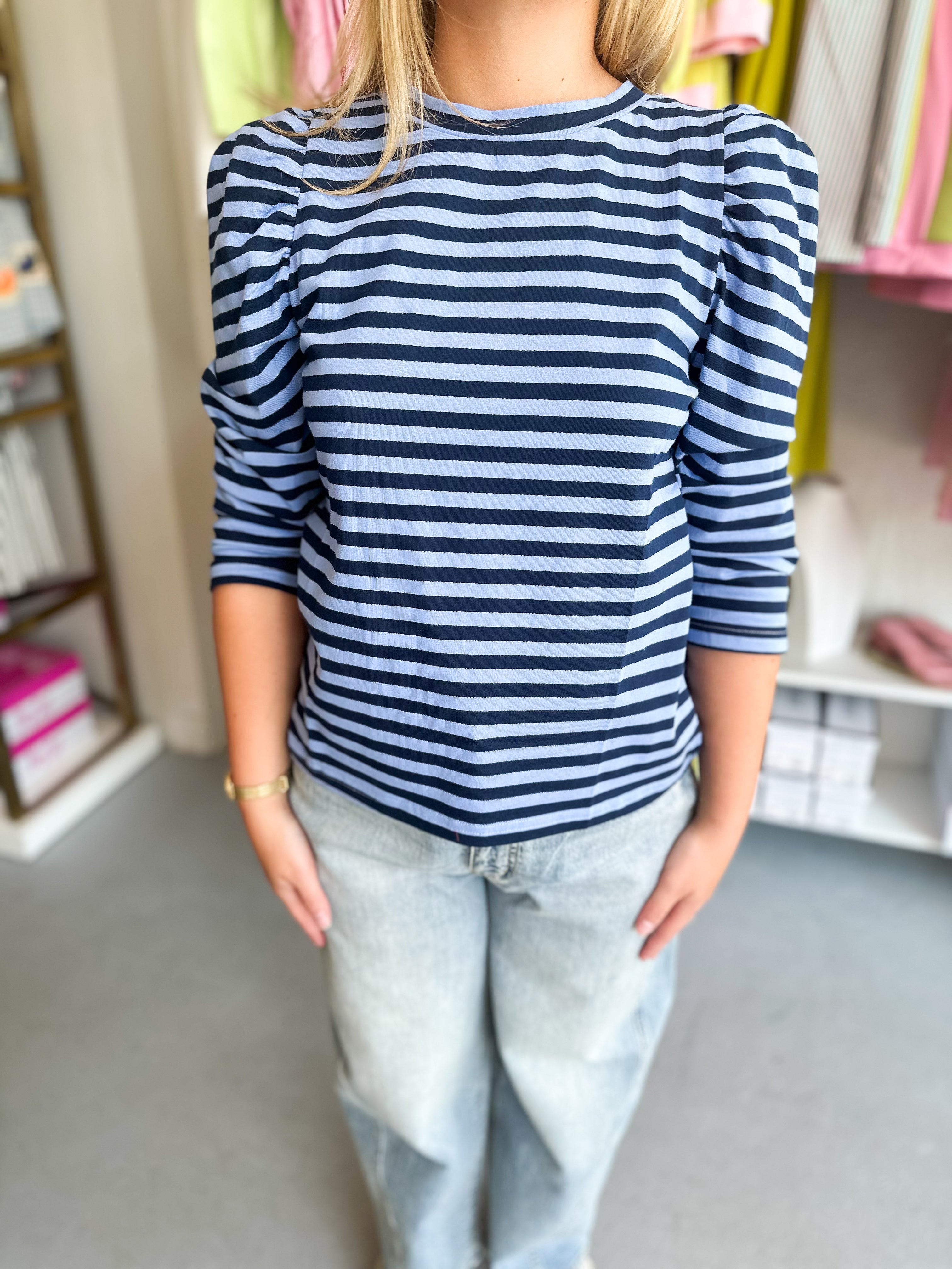 Slim Fit Puff Sleeve Top