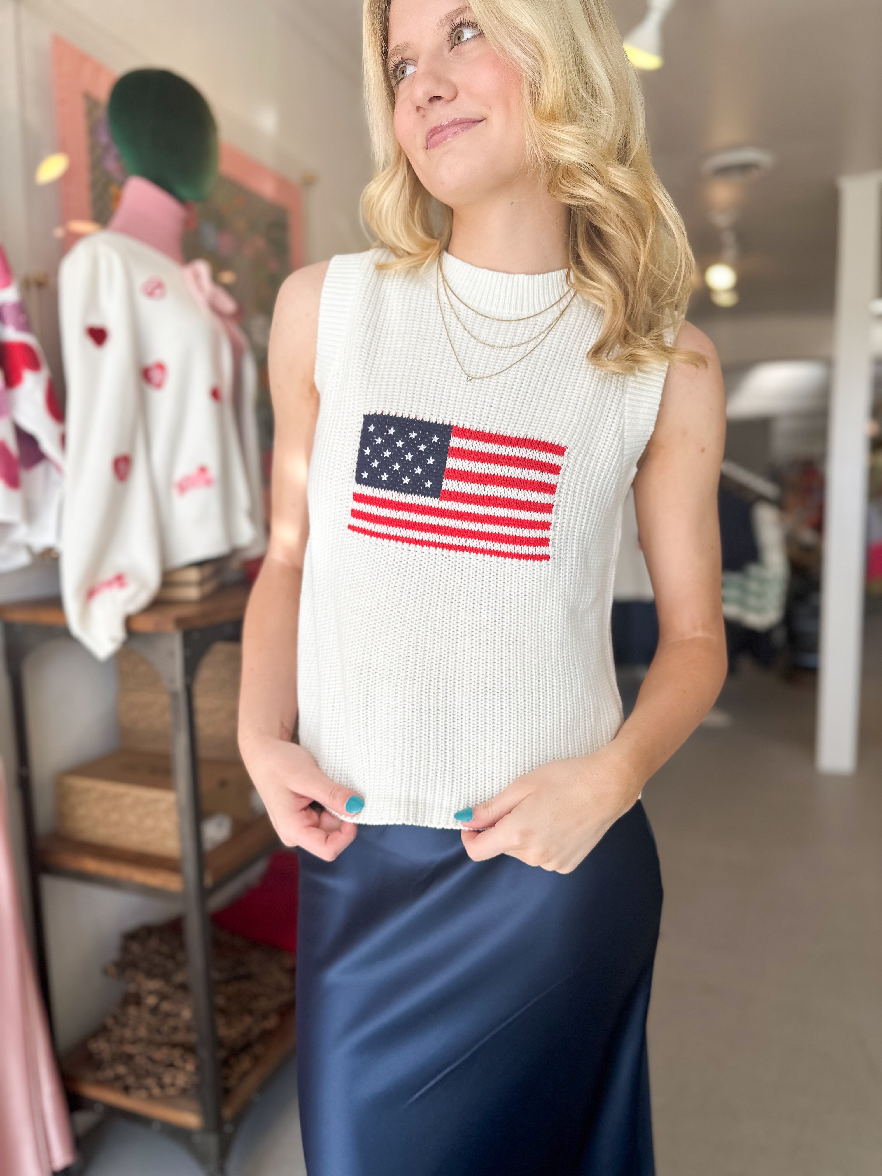 American Darling Sleeveless Sweater