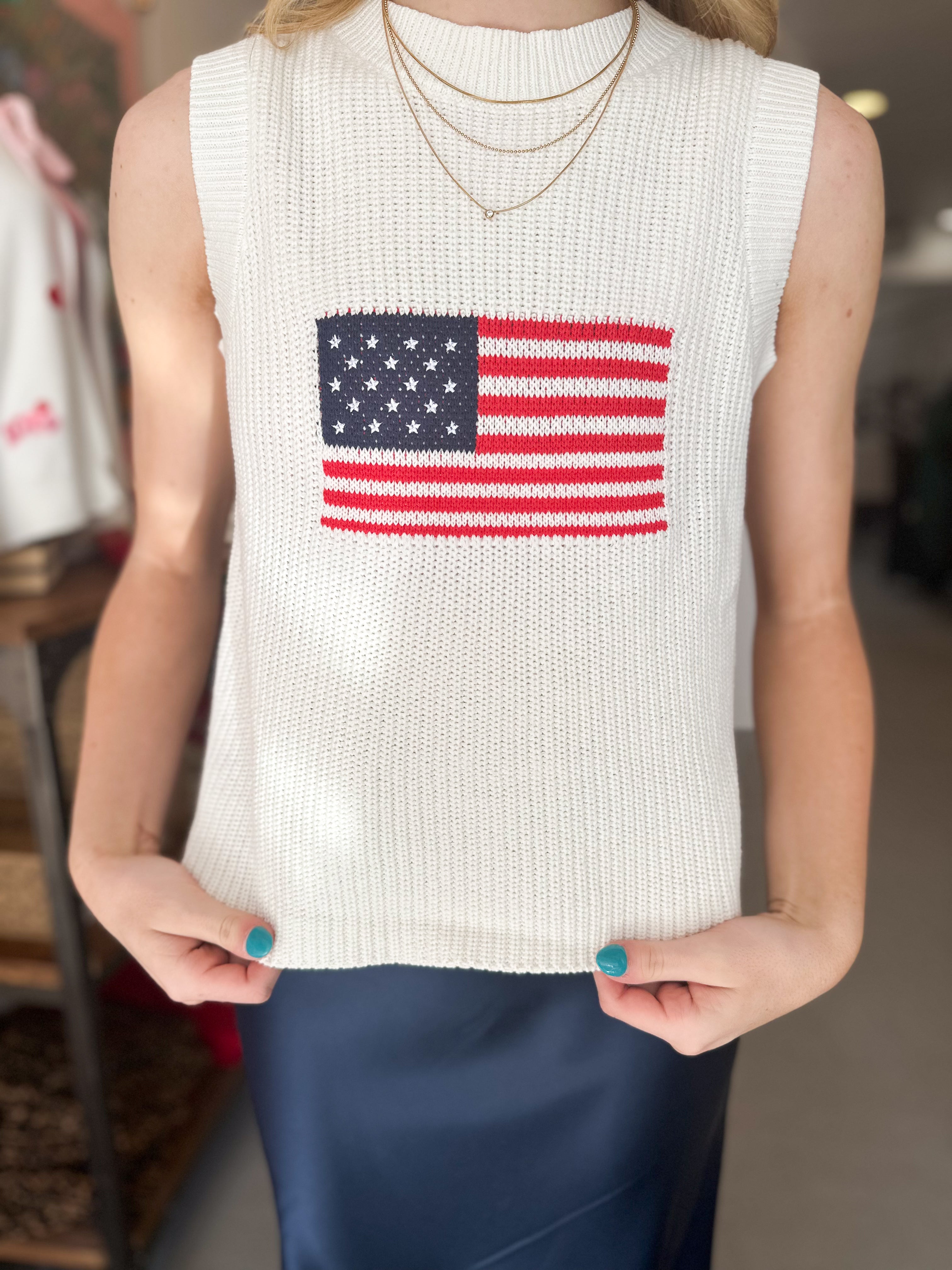American Darling Sleeveless Sweater