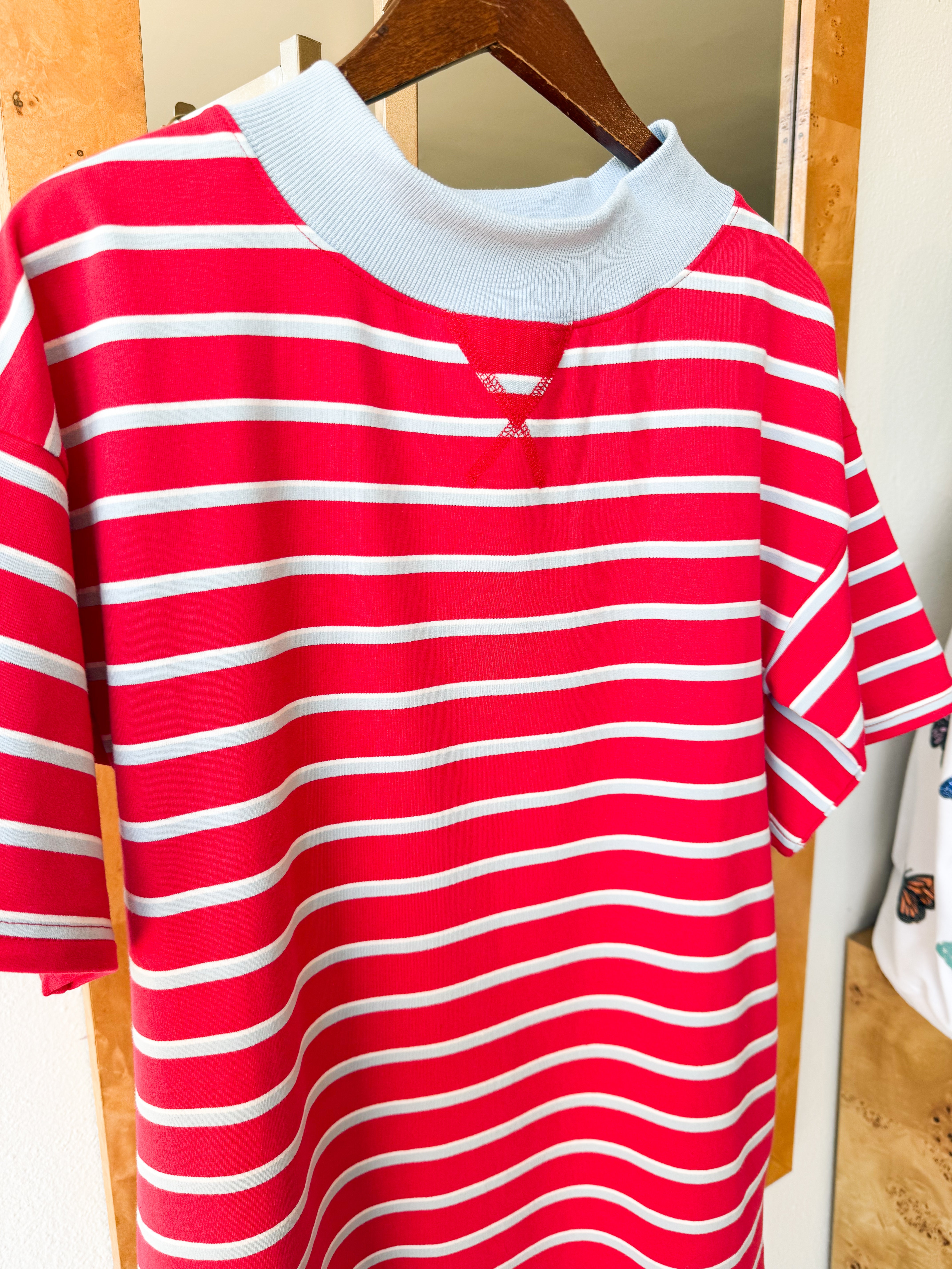 Striped Mockneck Dress