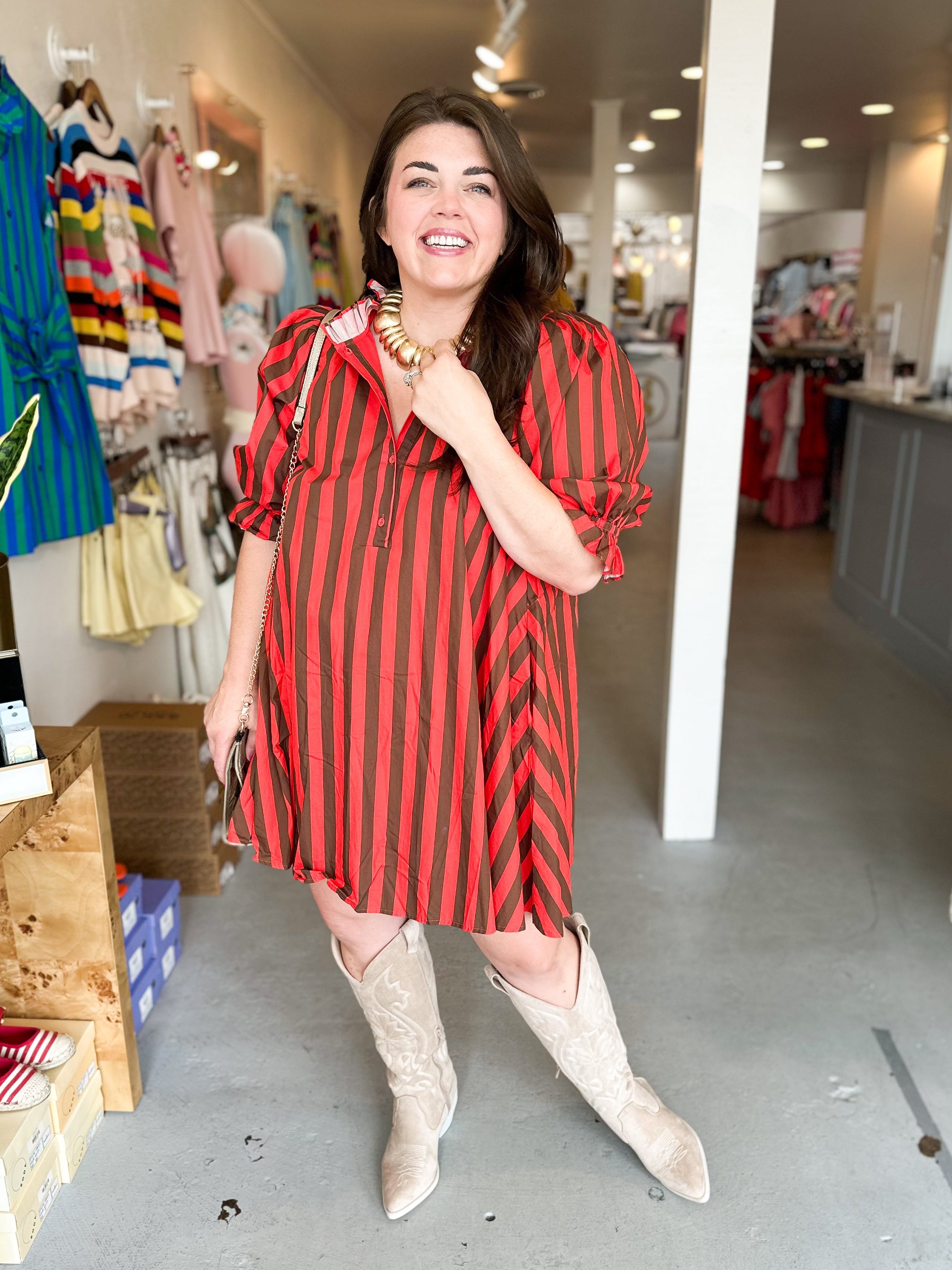 Plus Size Madison Stripe Dress
