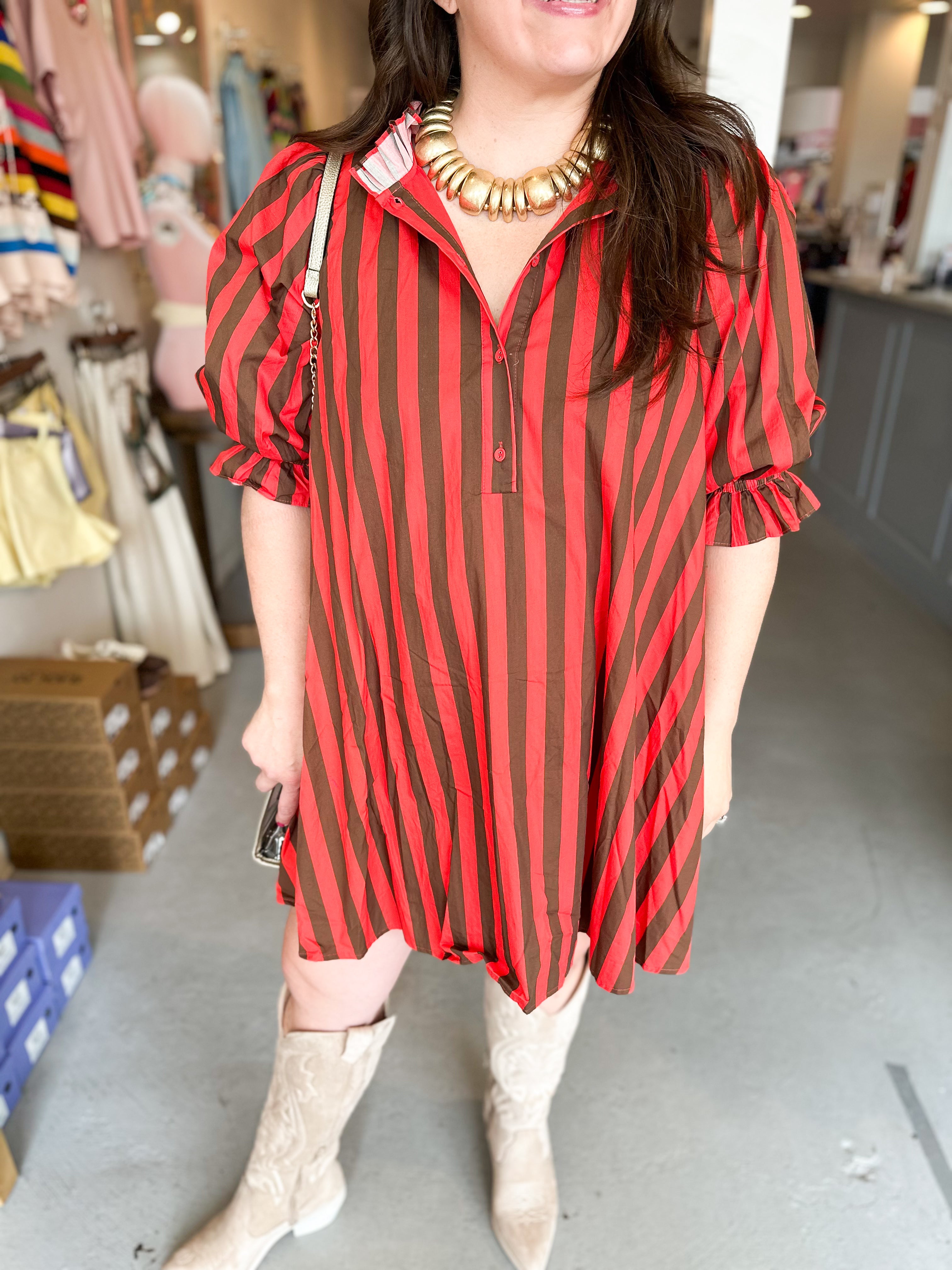 Plus Size Madison Stripe Dress