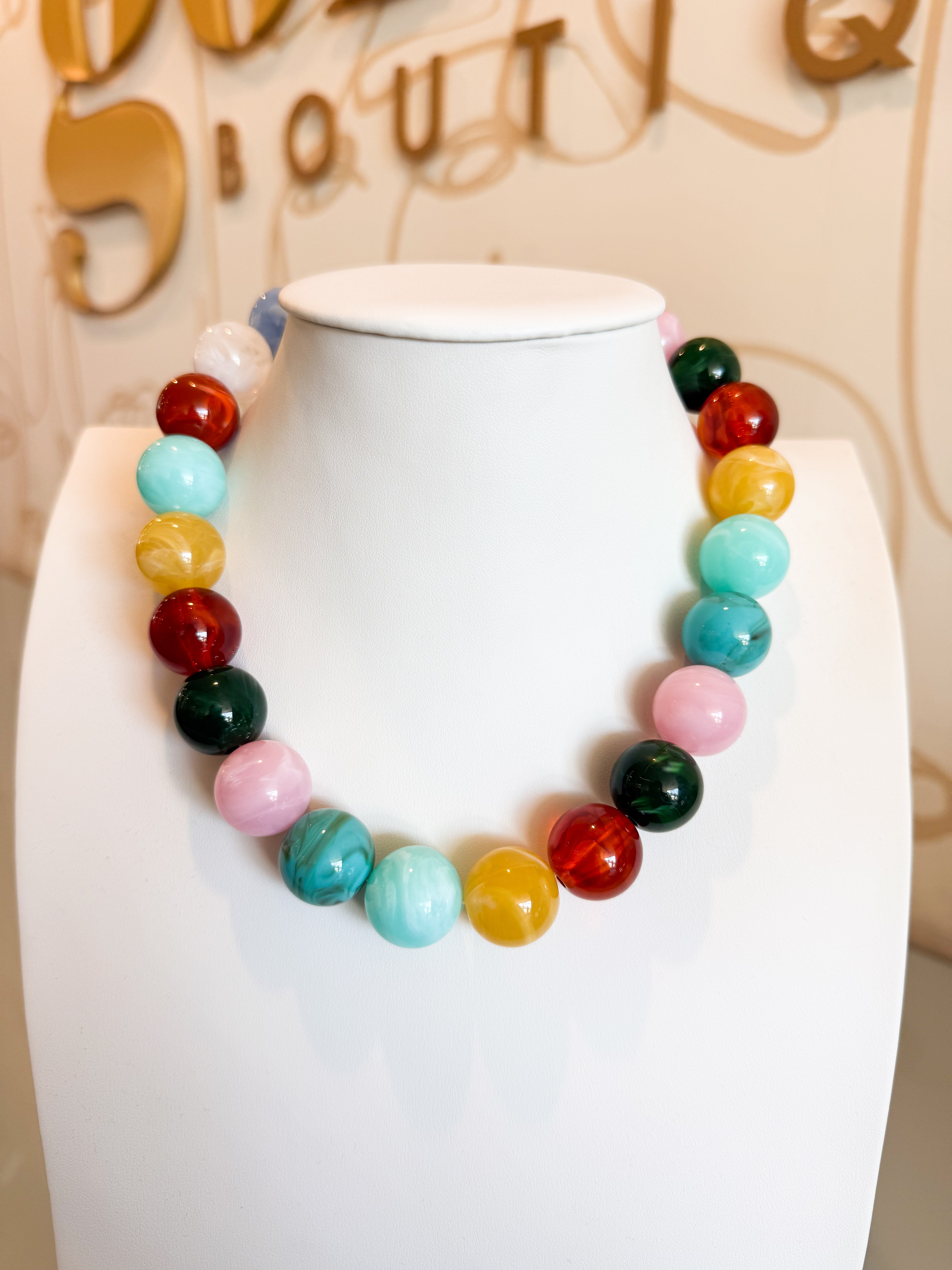 Treasure Jewels Pop of Joy Confetti Pastel Necklace