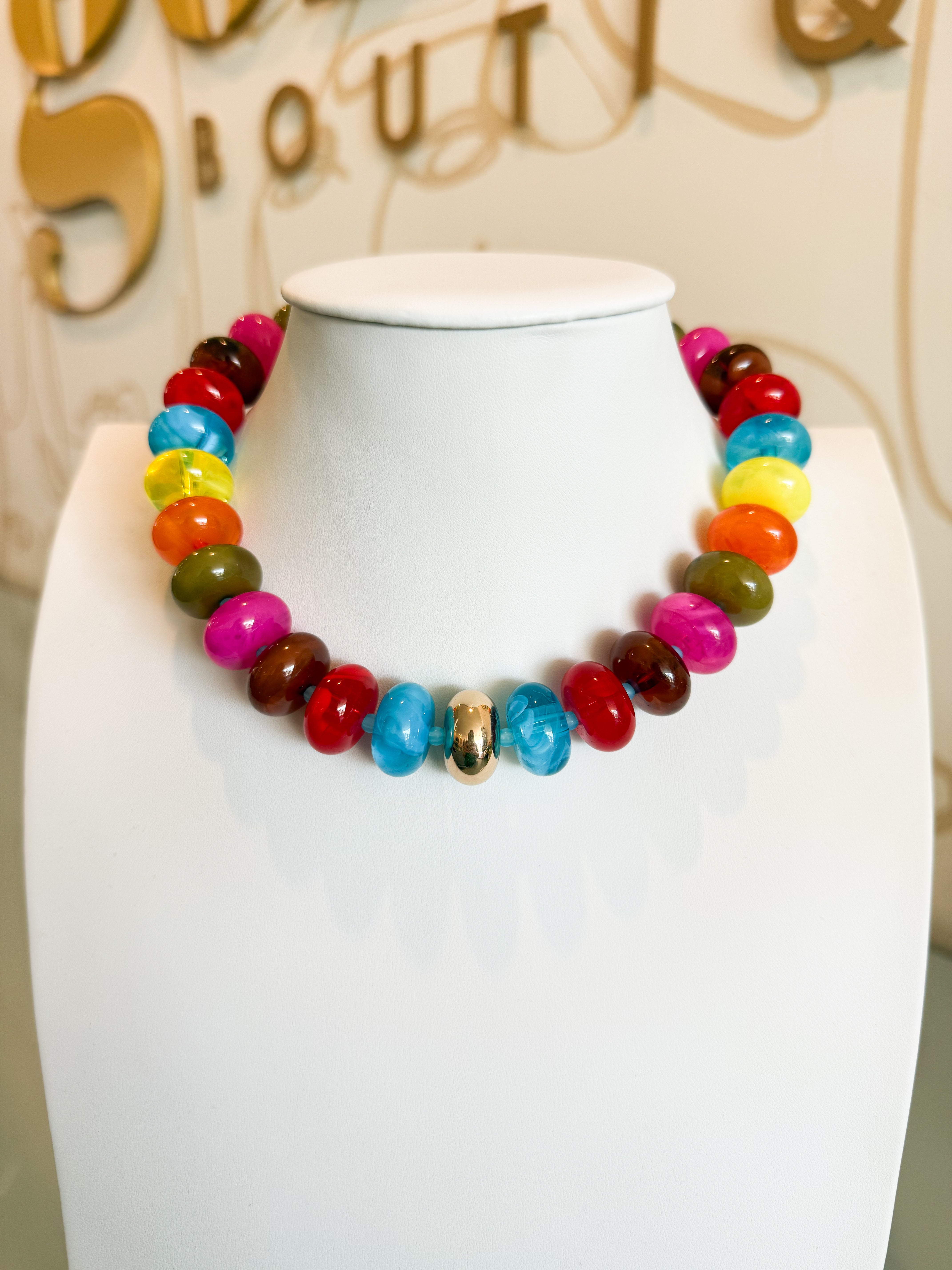 Treasure Jewels Sugar Bead Multi Necklace