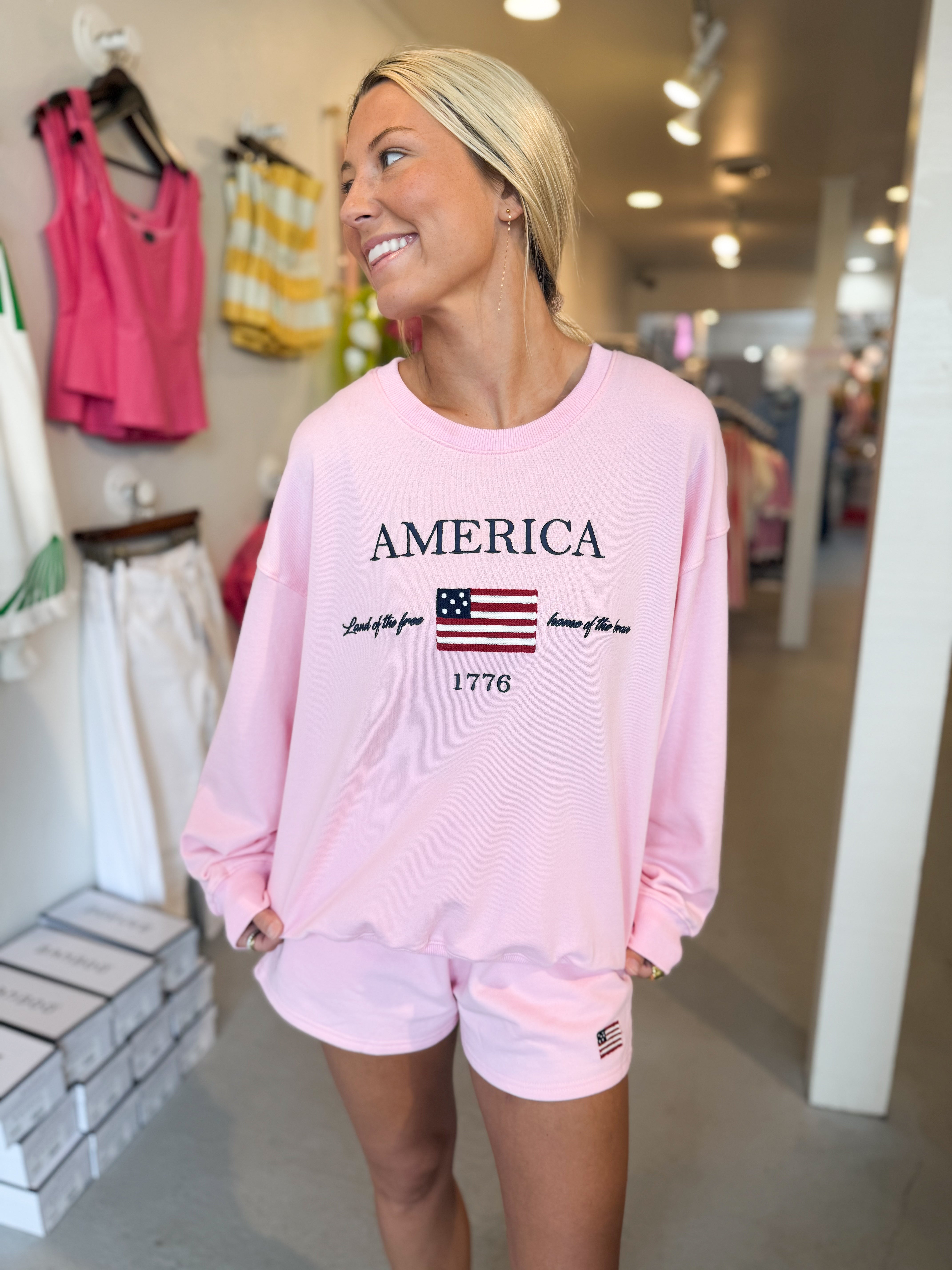 USA Flag Sweatshirt