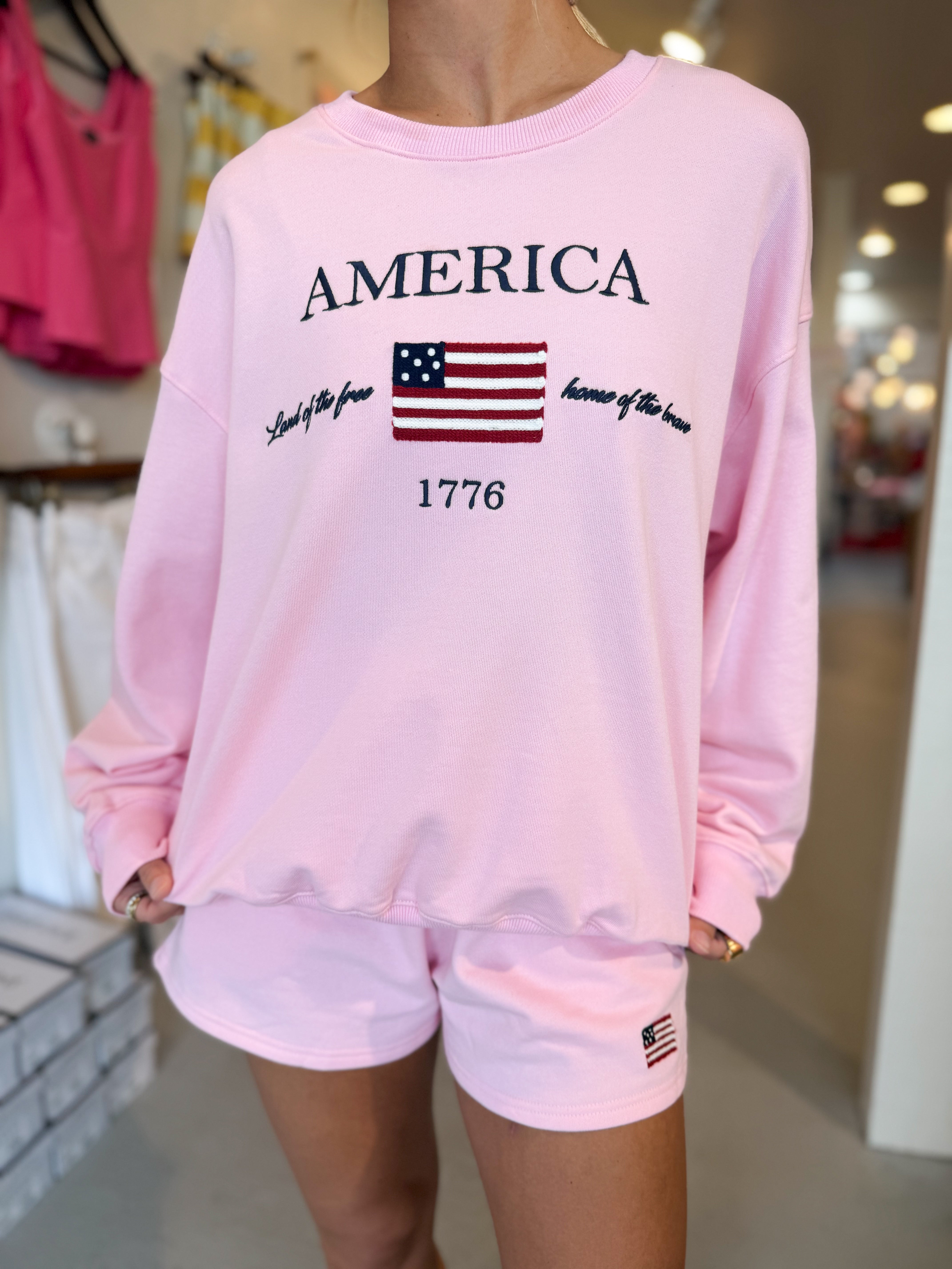 USA Flag Sweatshirt
